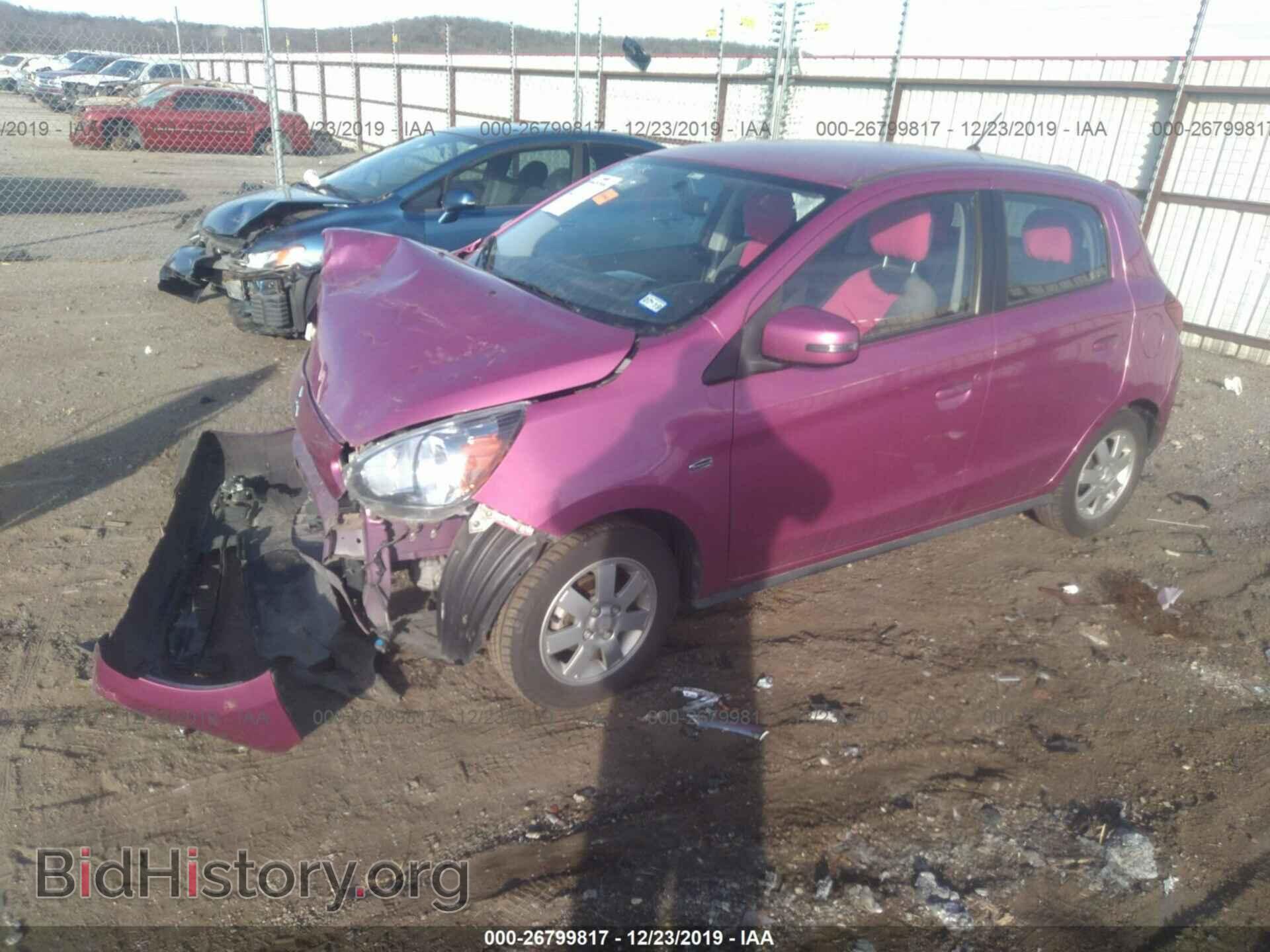 2015 MITSUBISHI MIRAGE - VIN: ML32A4HJ1FH049831 - Фото 2