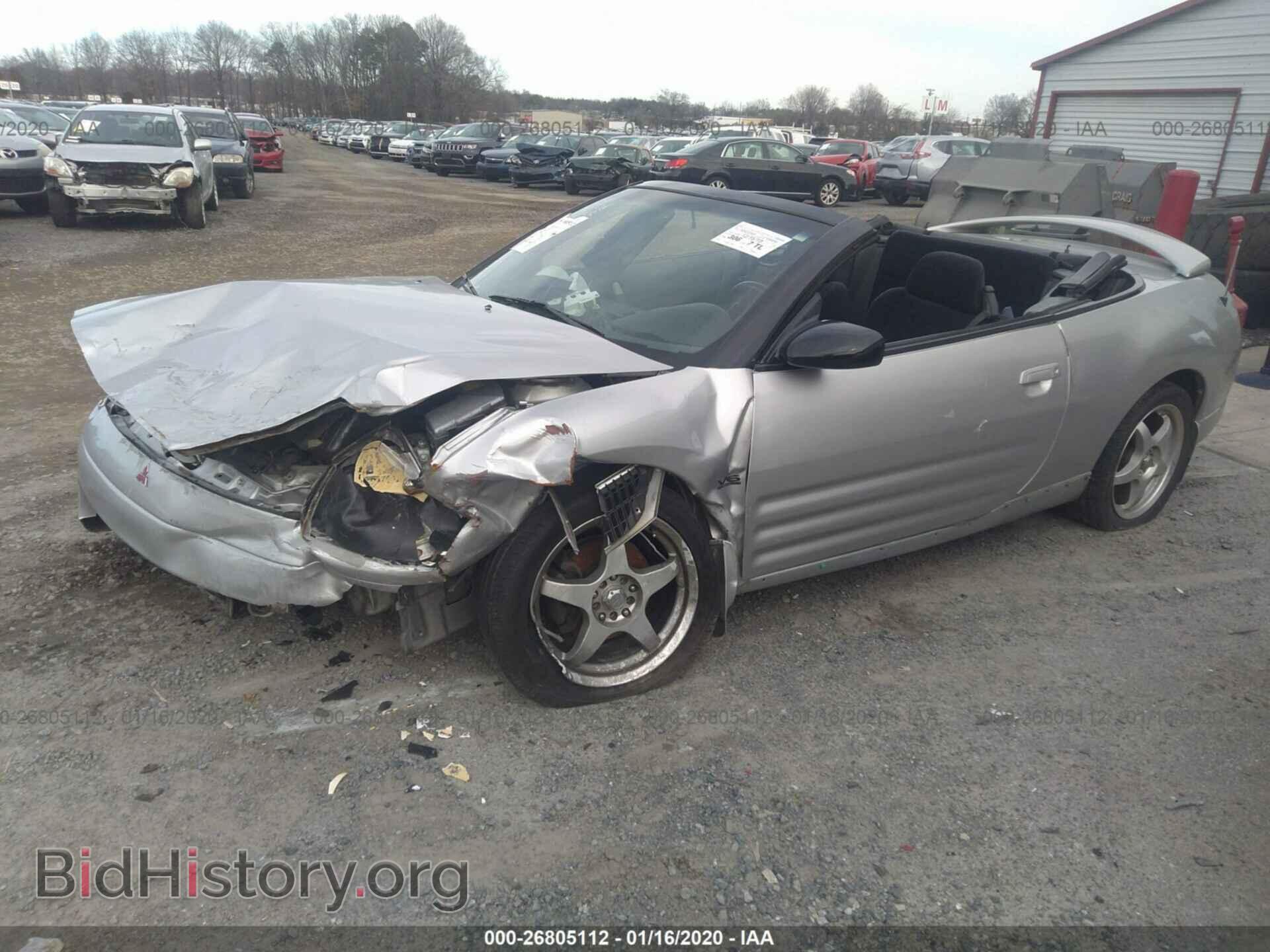 2001 MITSUBISHI ECLIPSE - VIN: 4A3AE85H31E136644 - Photo 2