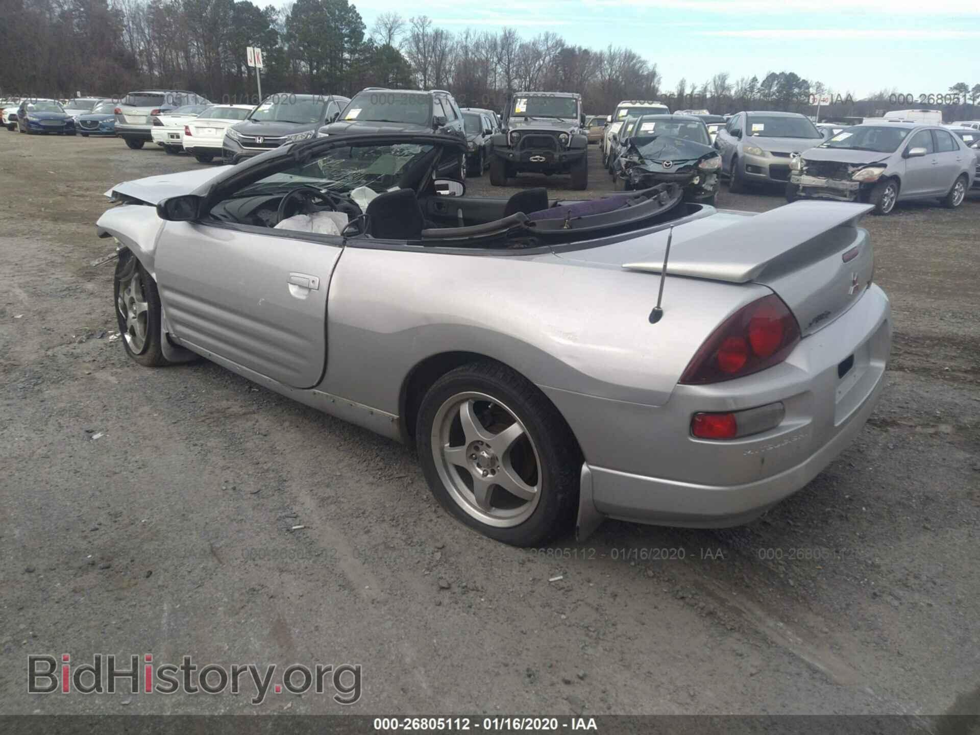 2001 MITSUBISHI ECLIPSE - VIN: 4A3AE85H31E136644 - Photo 3