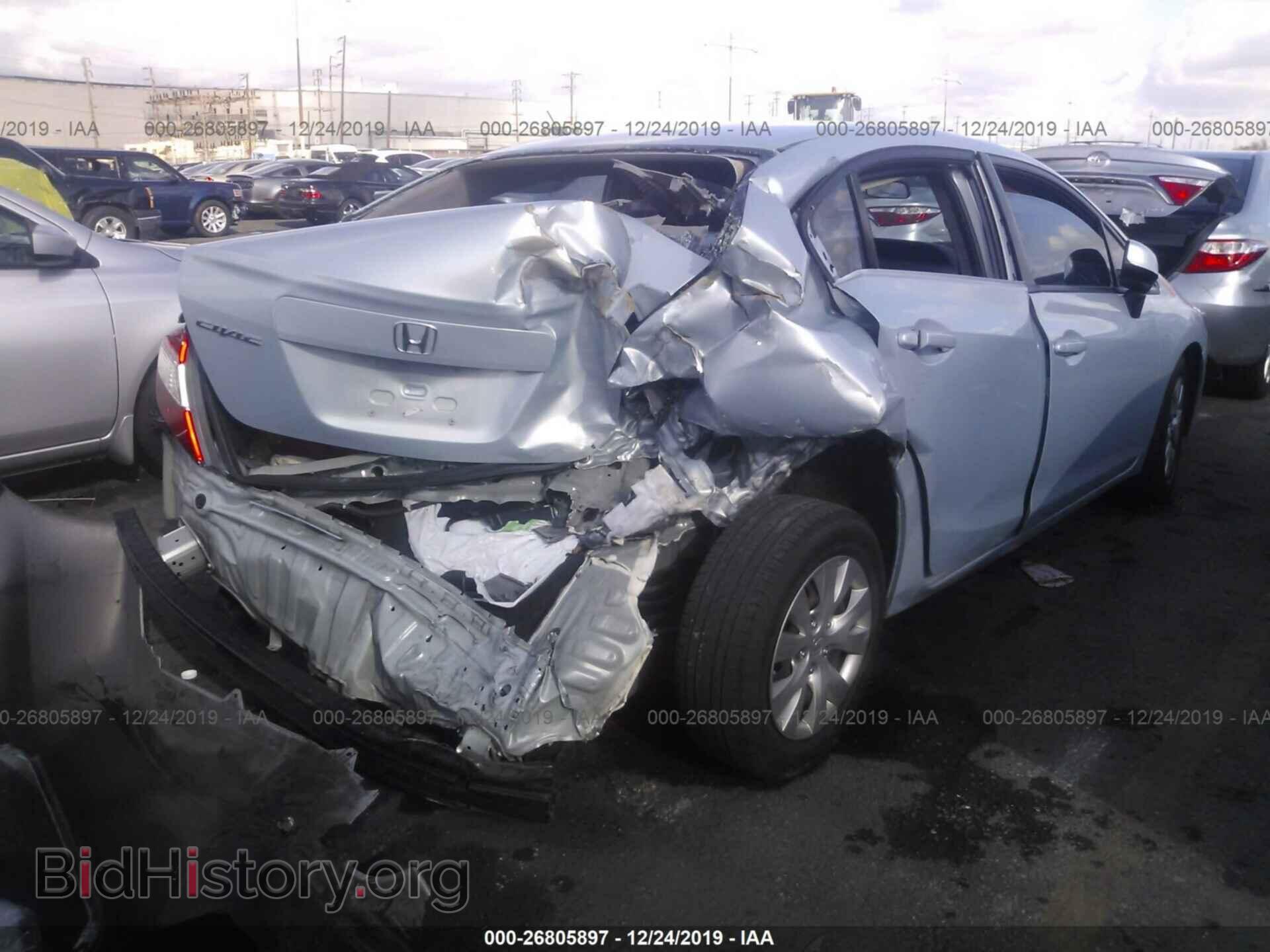 2012 HONDA CIVIC - VIN: 19XFB2F50CE317761 - Фото 4