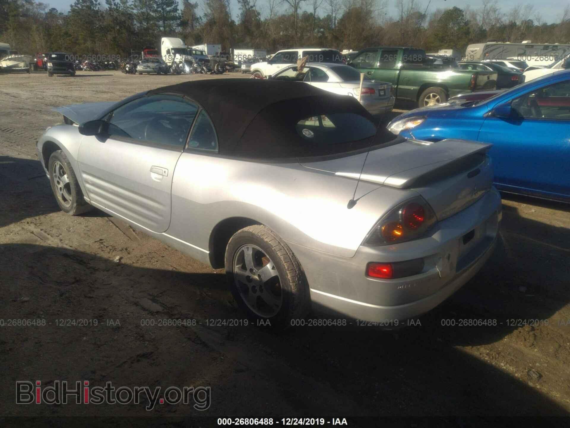 2003 MITSUBISHI ECLIPSE - VIN: 4A3AE45G13E129954 - Фото 3