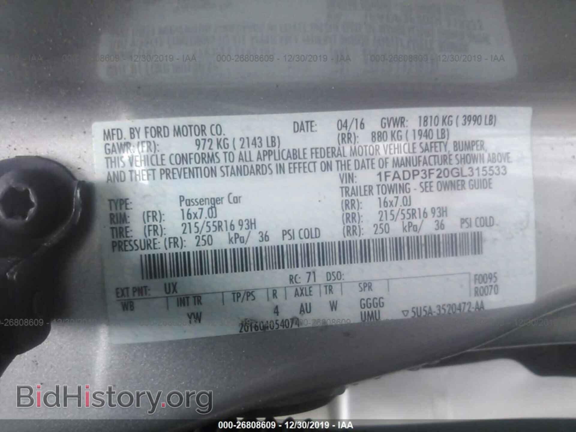 2016 FORD FOCUS - VIN: 1FADP3F20GL315533 - Photo 9