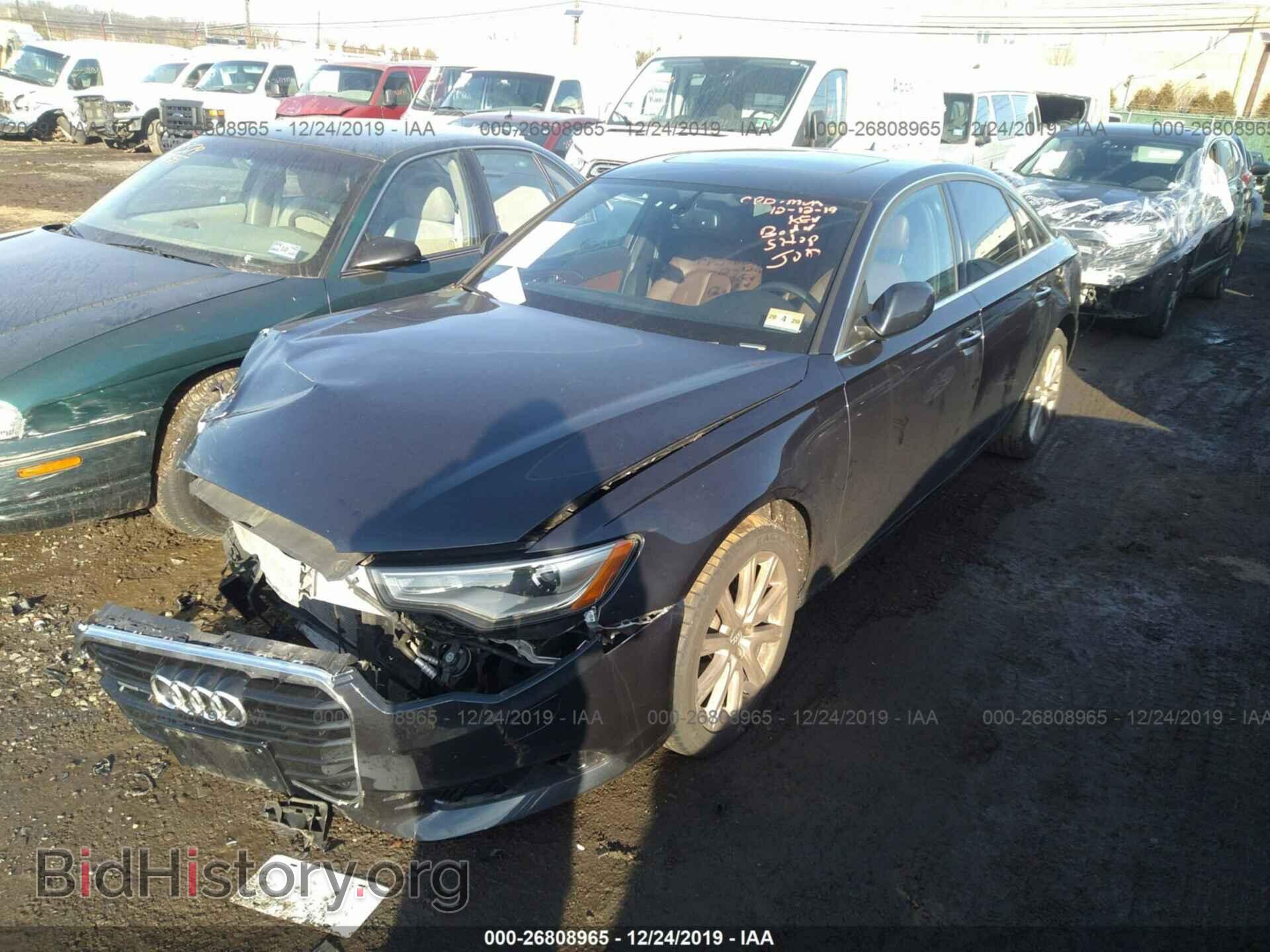 2013 AUDI A6 - VIN: WAUGFAFC0DN120875 - Фото 2