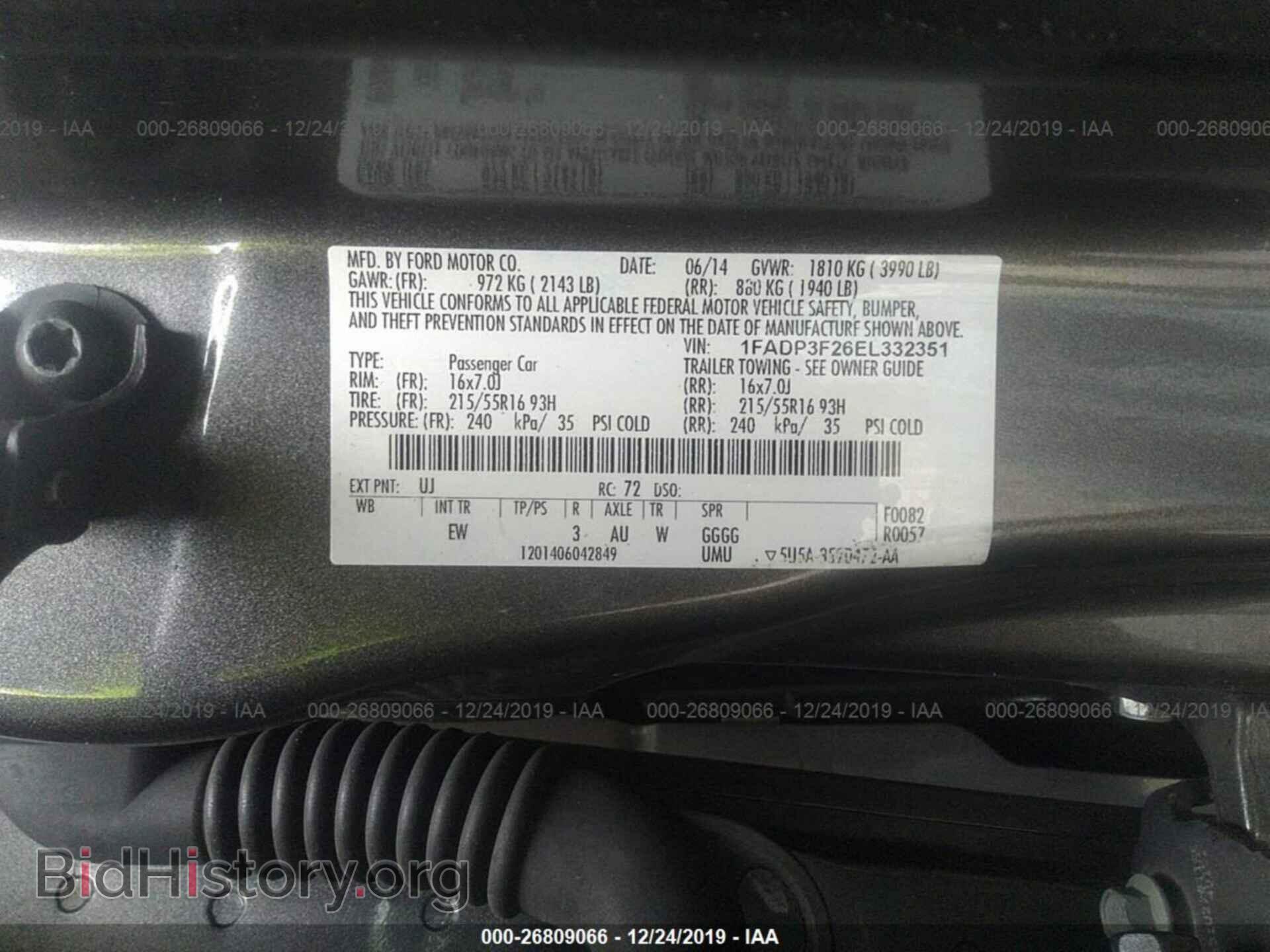 2014 FORD FOCUS - VIN: 1FADP3F26EL332351 - Photo 9