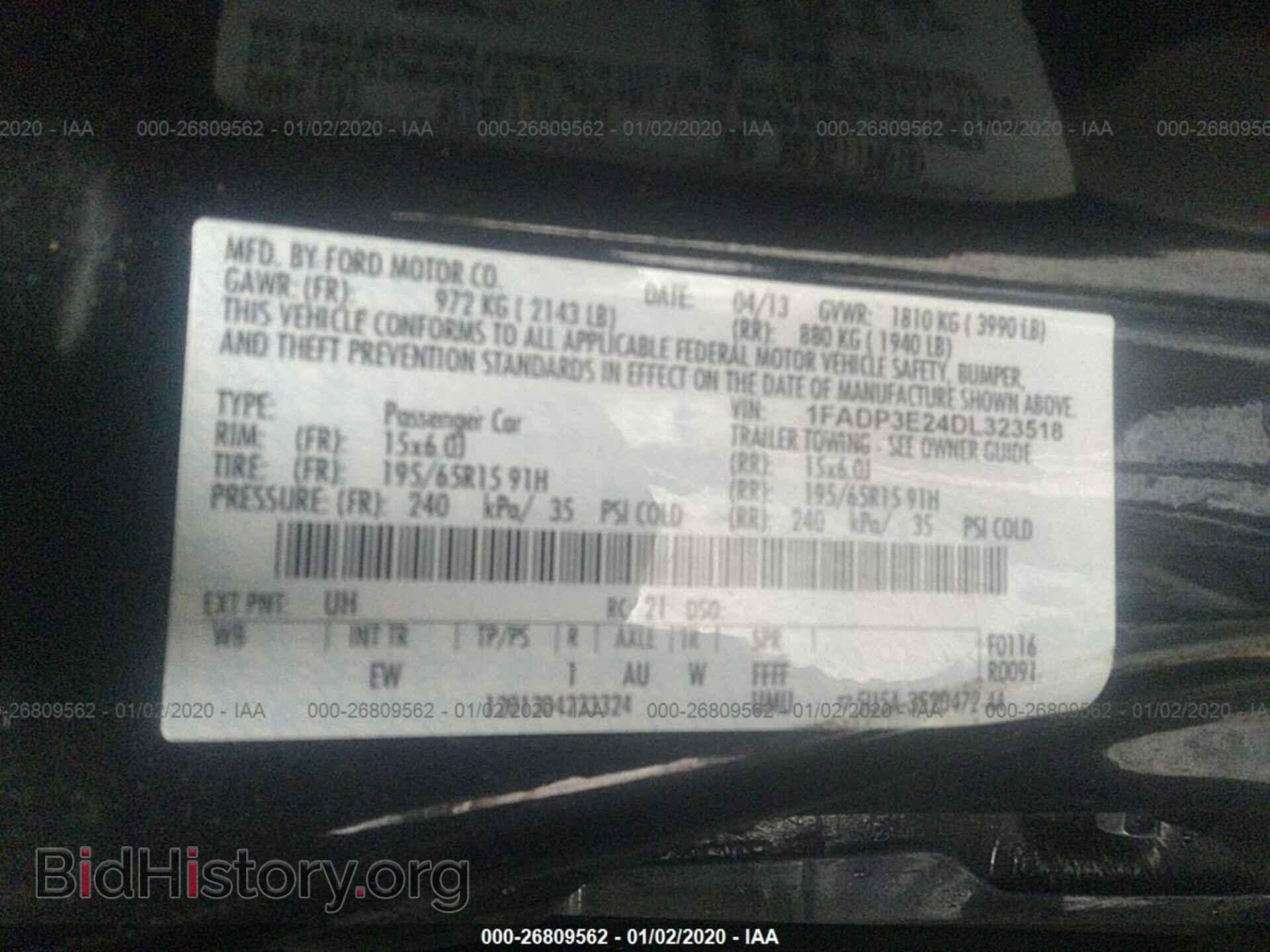2013 FORD FOCUS - VIN: 1FADP3E24DL323518 - Photo 9