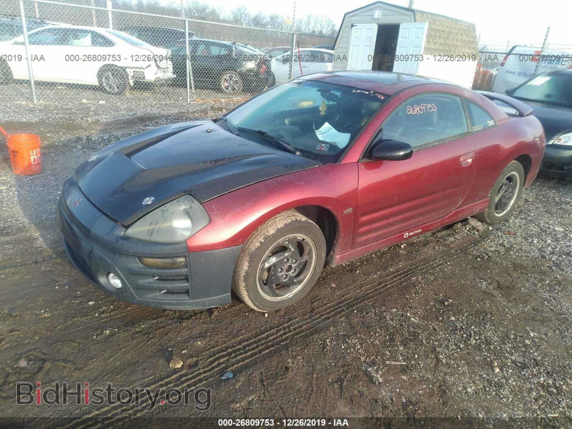 2001 MITSUBISHI ECLIPSE - VIN: 4A3AC54H31E187003 - Photo 2