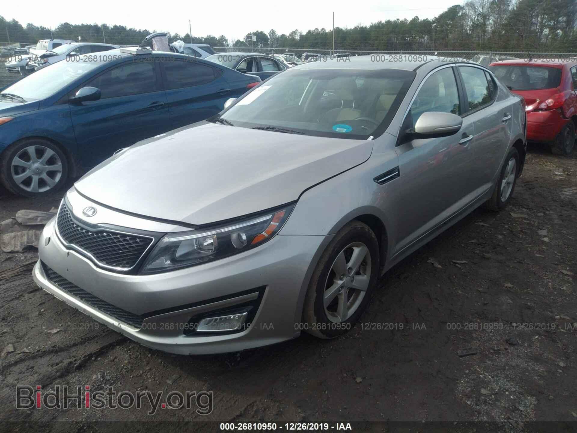 2015 KIA OPTIMA - VIN: KNAGM4A70F5559725 - Фото 2