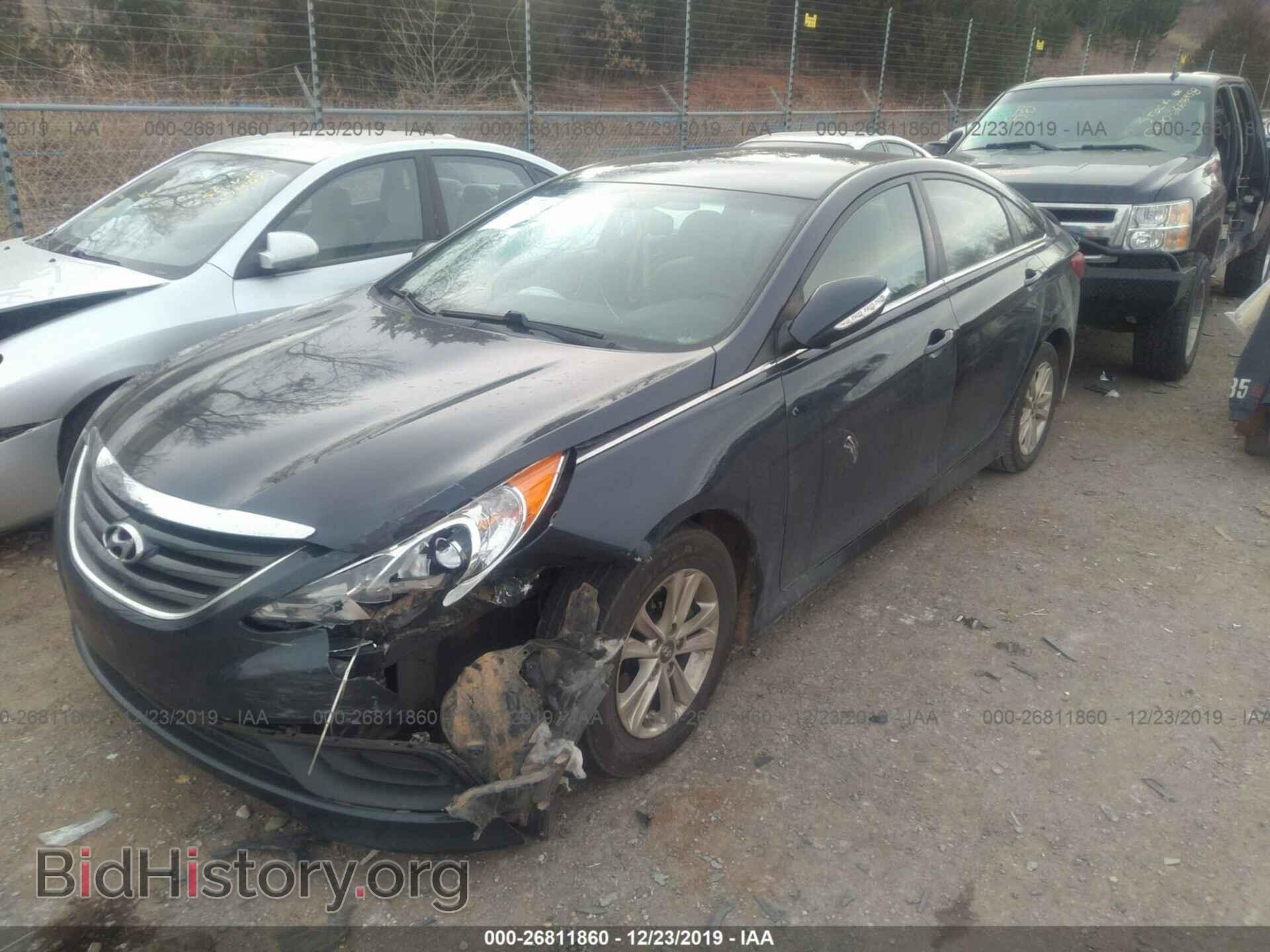 2014 HYUNDAI SONATA - VIN: 5NPEB4AC0EH857087 - Photo 2