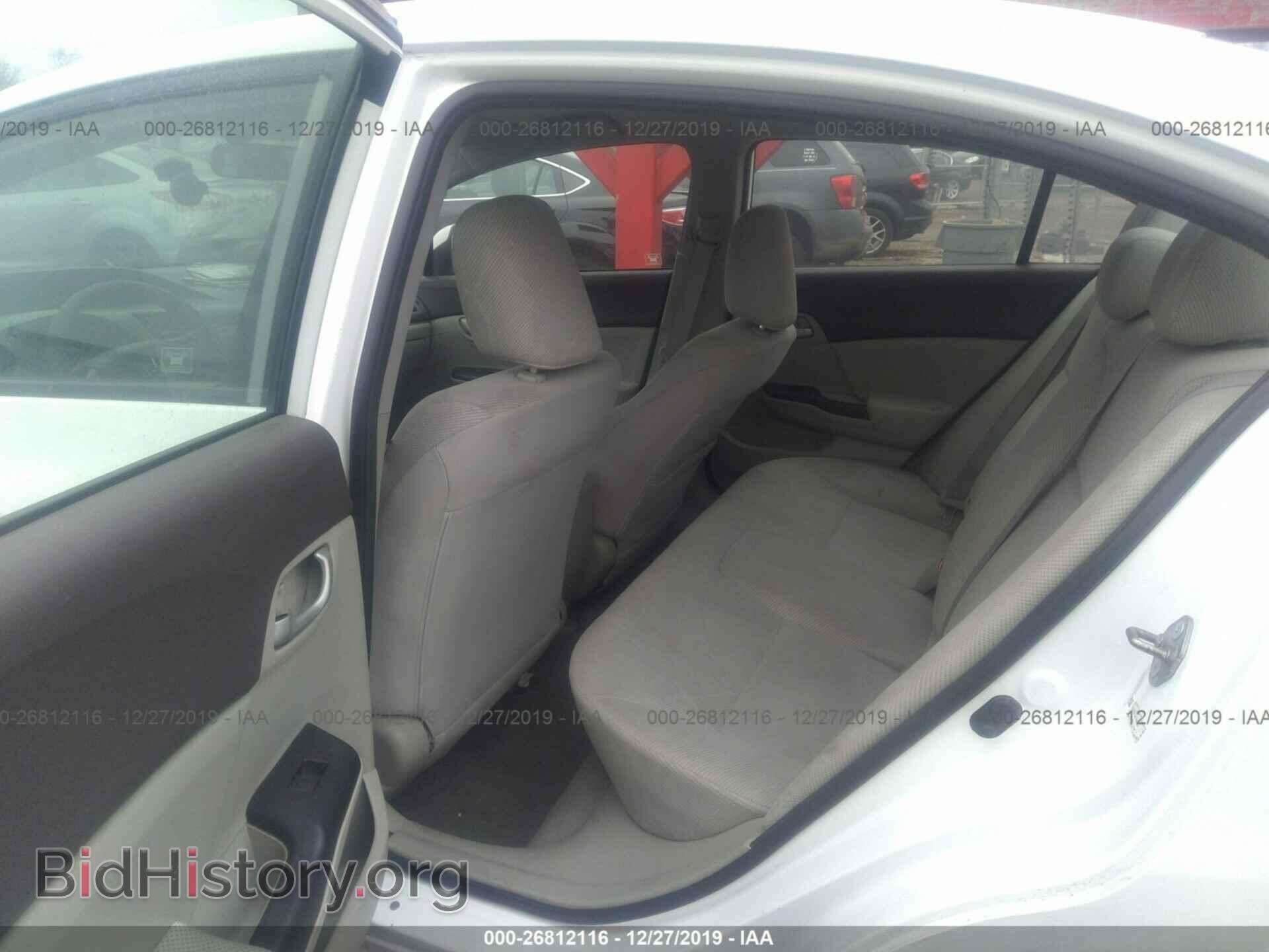 2012 HONDA CIVIC - VIN: 19XFB2F59CE005504 - Фото 8