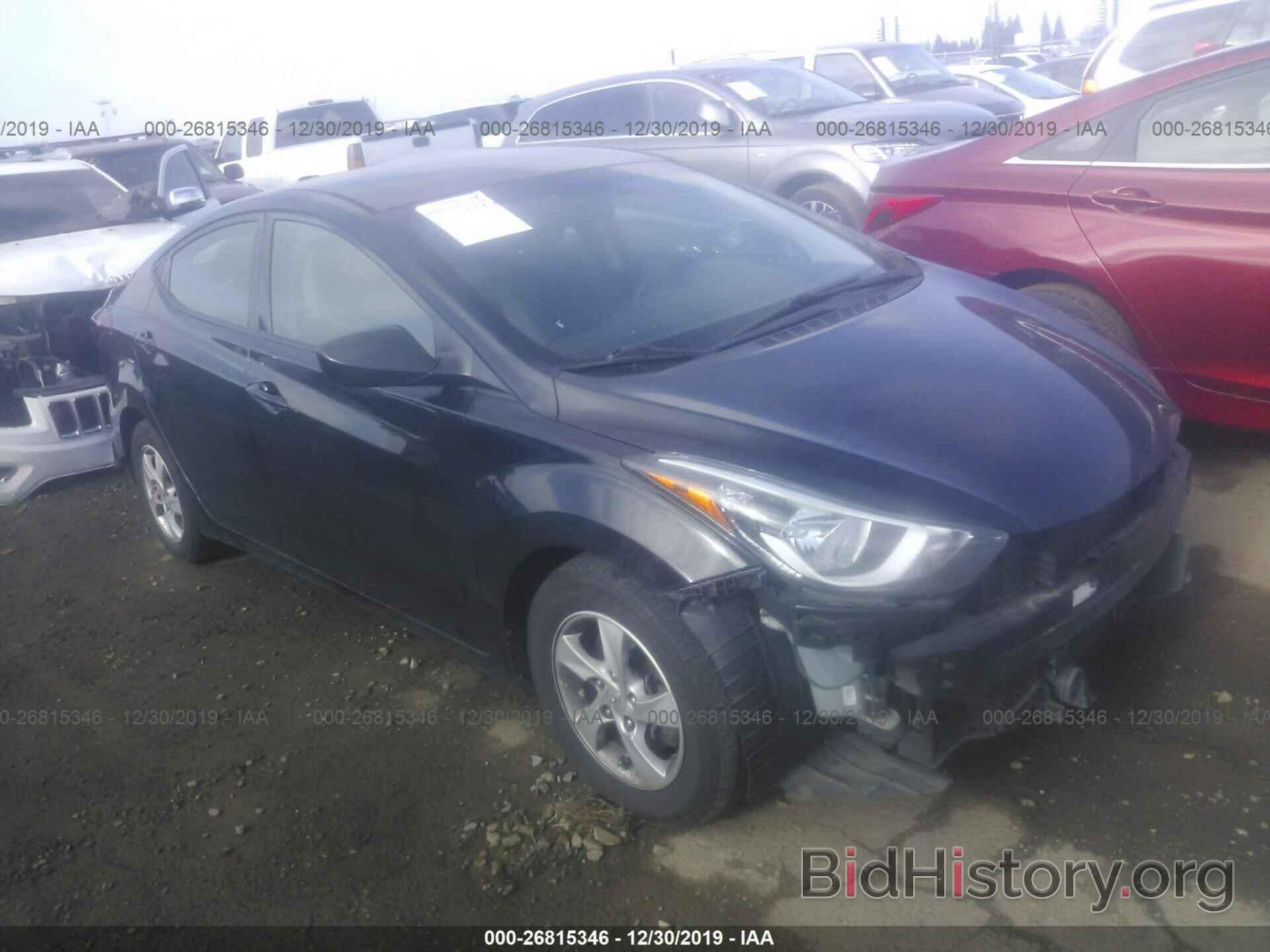 Photo 5NPDH4AE0EH542611 - HYUNDAI ELANTRA 2014