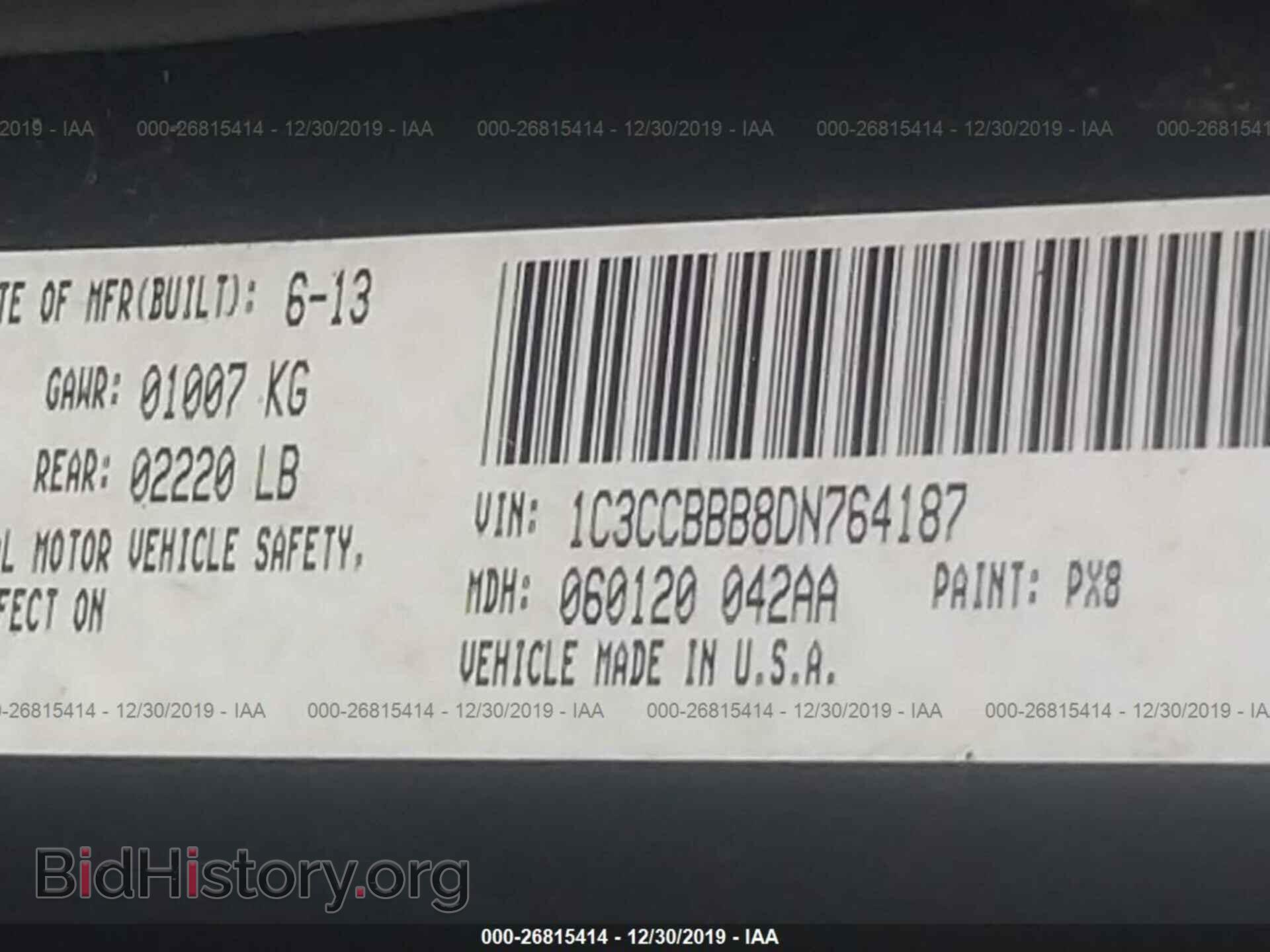 2013 CHRYSLER 200 - VIN: 1C3CCBBB8DN764187 - Photo 9