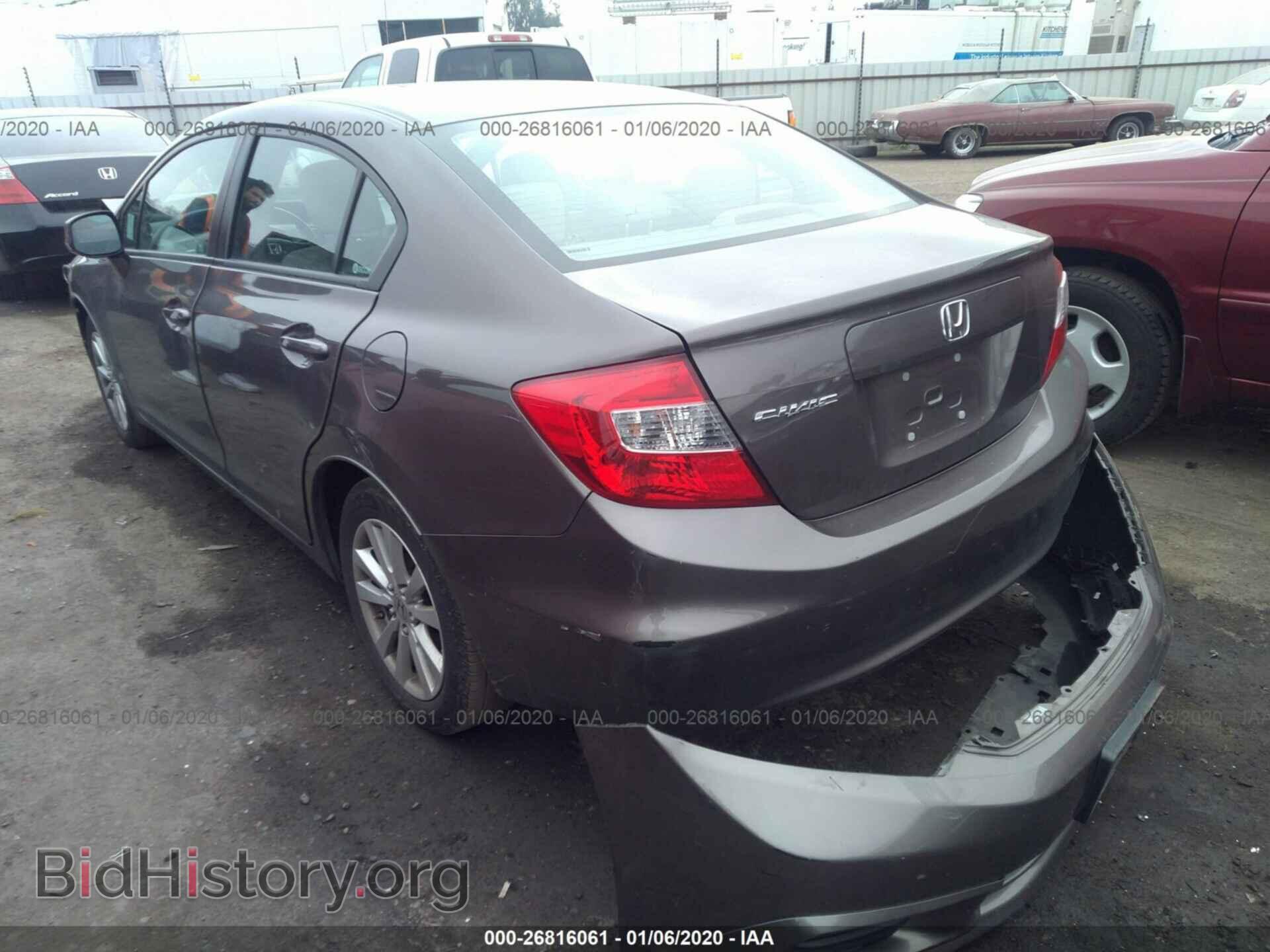 2012 HONDA CIVIC - VIN: 2HGFB2F95CH522212 - Фото 3