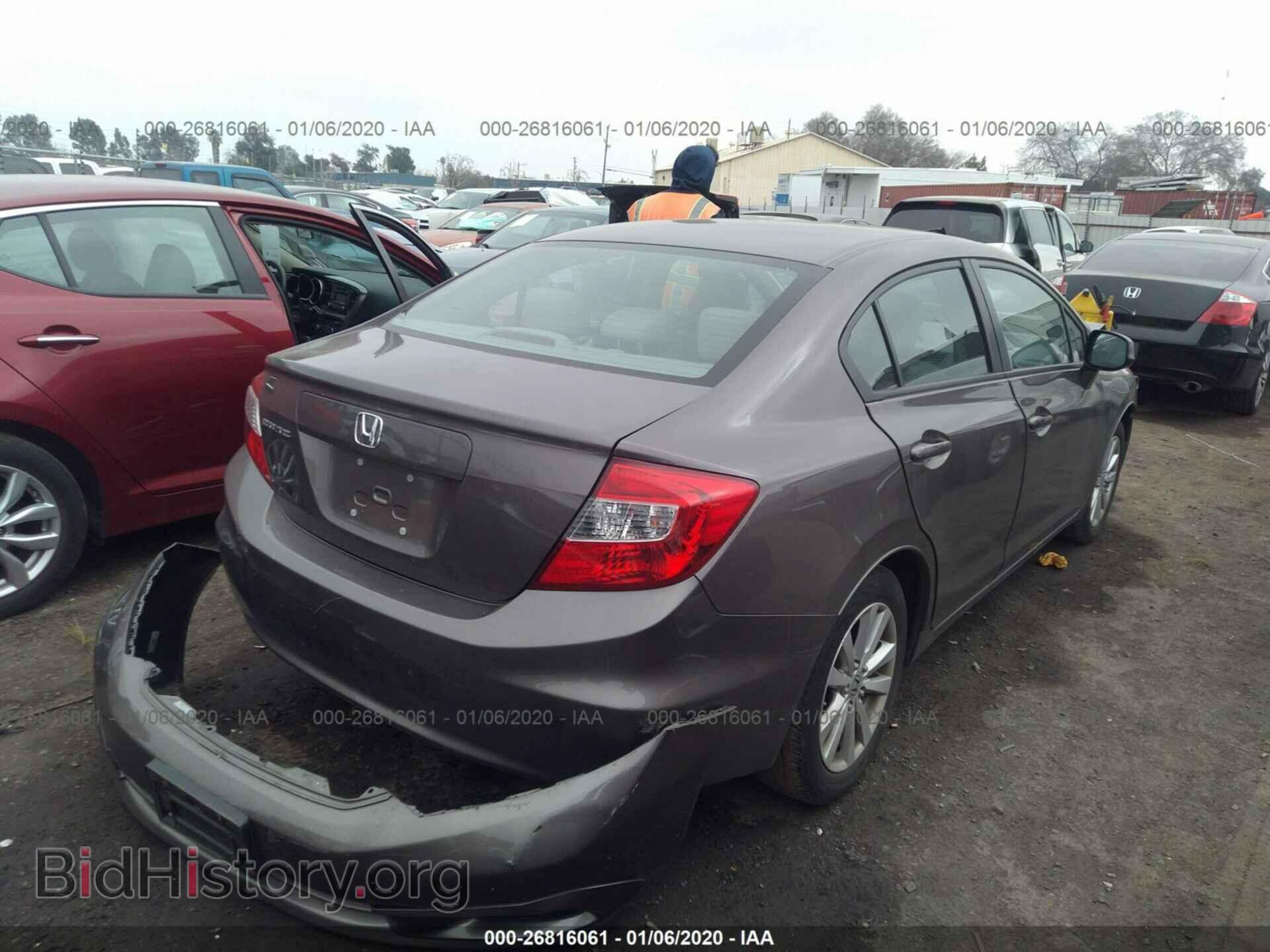 2012 HONDA CIVIC - VIN: 2HGFB2F95CH522212 - Фото 4