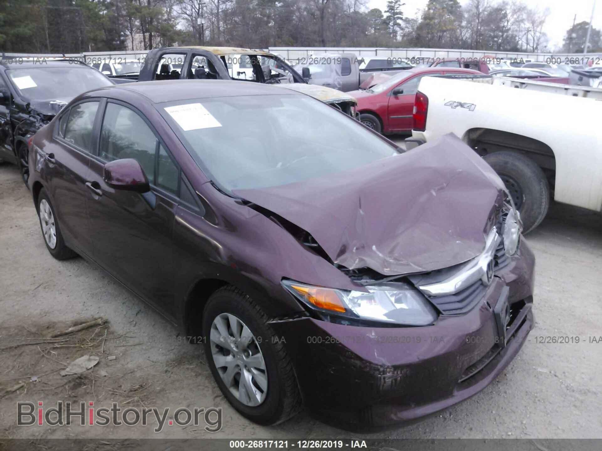 Photo 2HGFB2F5XCH612551 - HONDA CIVIC 2012