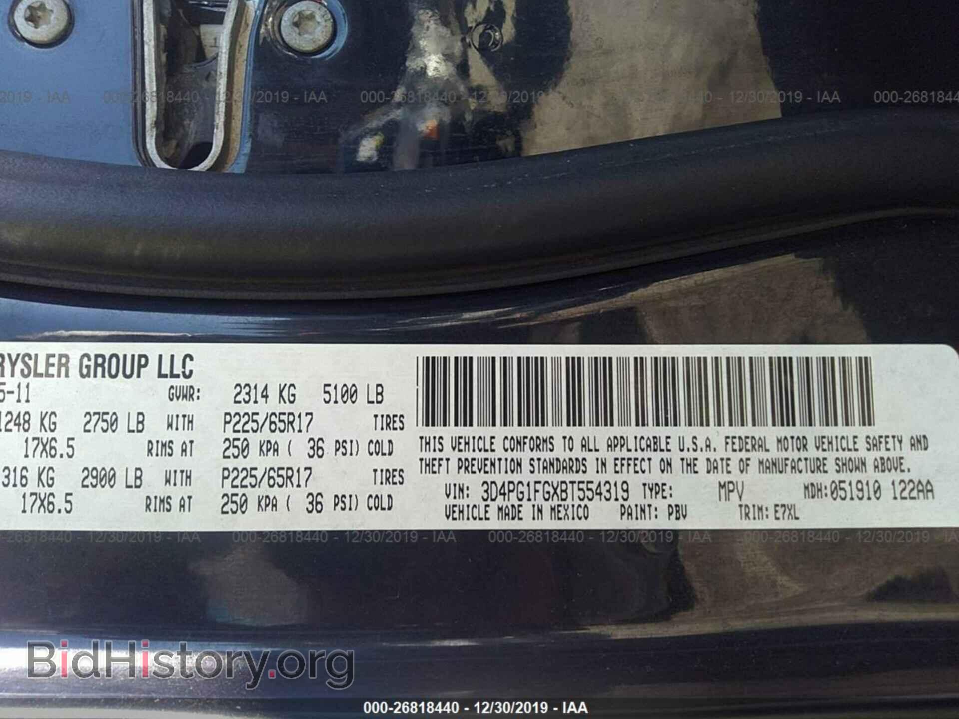 2011 DODGE JOURNEY - VIN: 3D4PG1FGXBT554319 - Фото 9