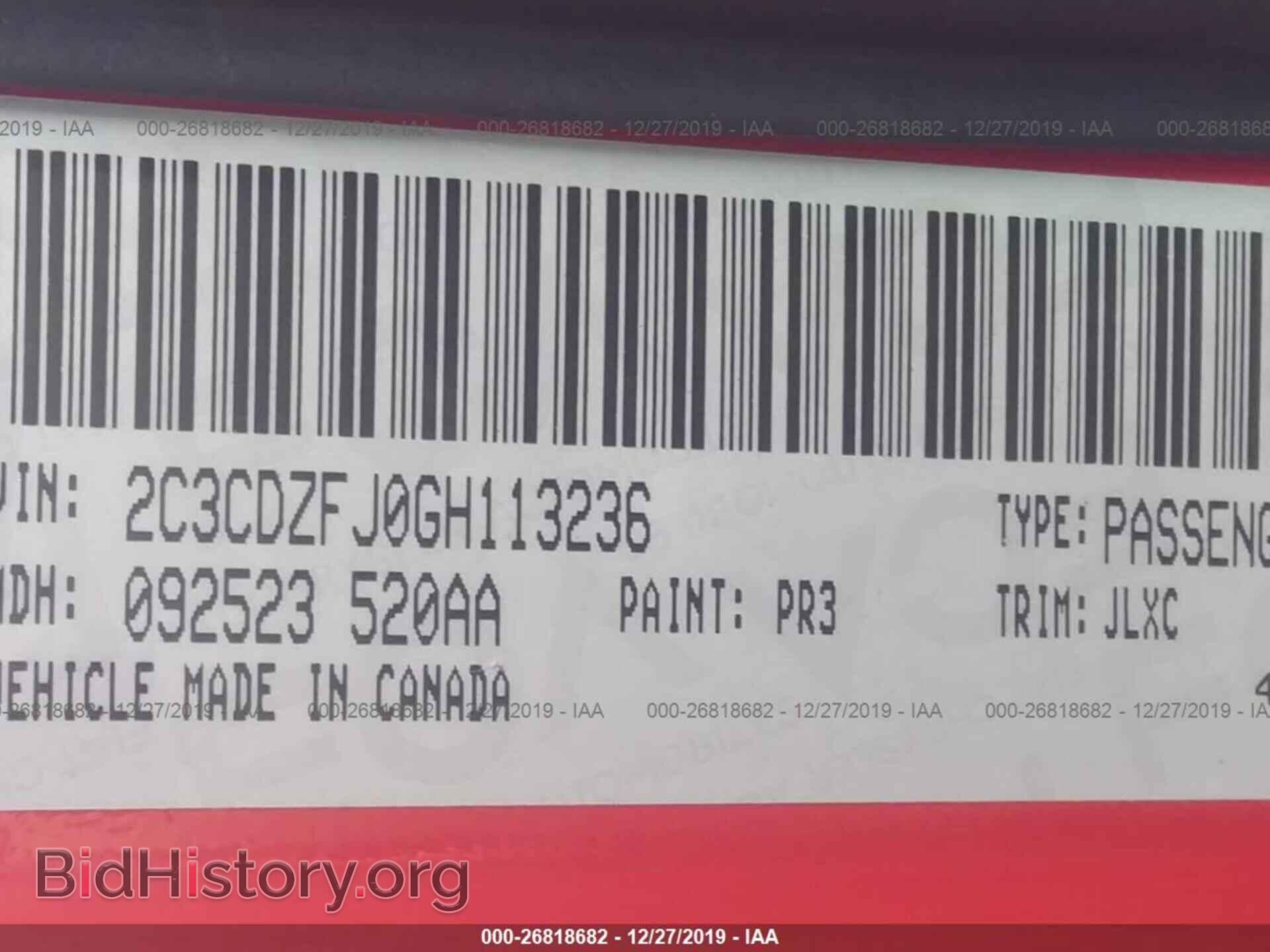 2016 DODGE CHALLENGER - VIN: 2C3CDZFJ0GH113236 - Photo 9