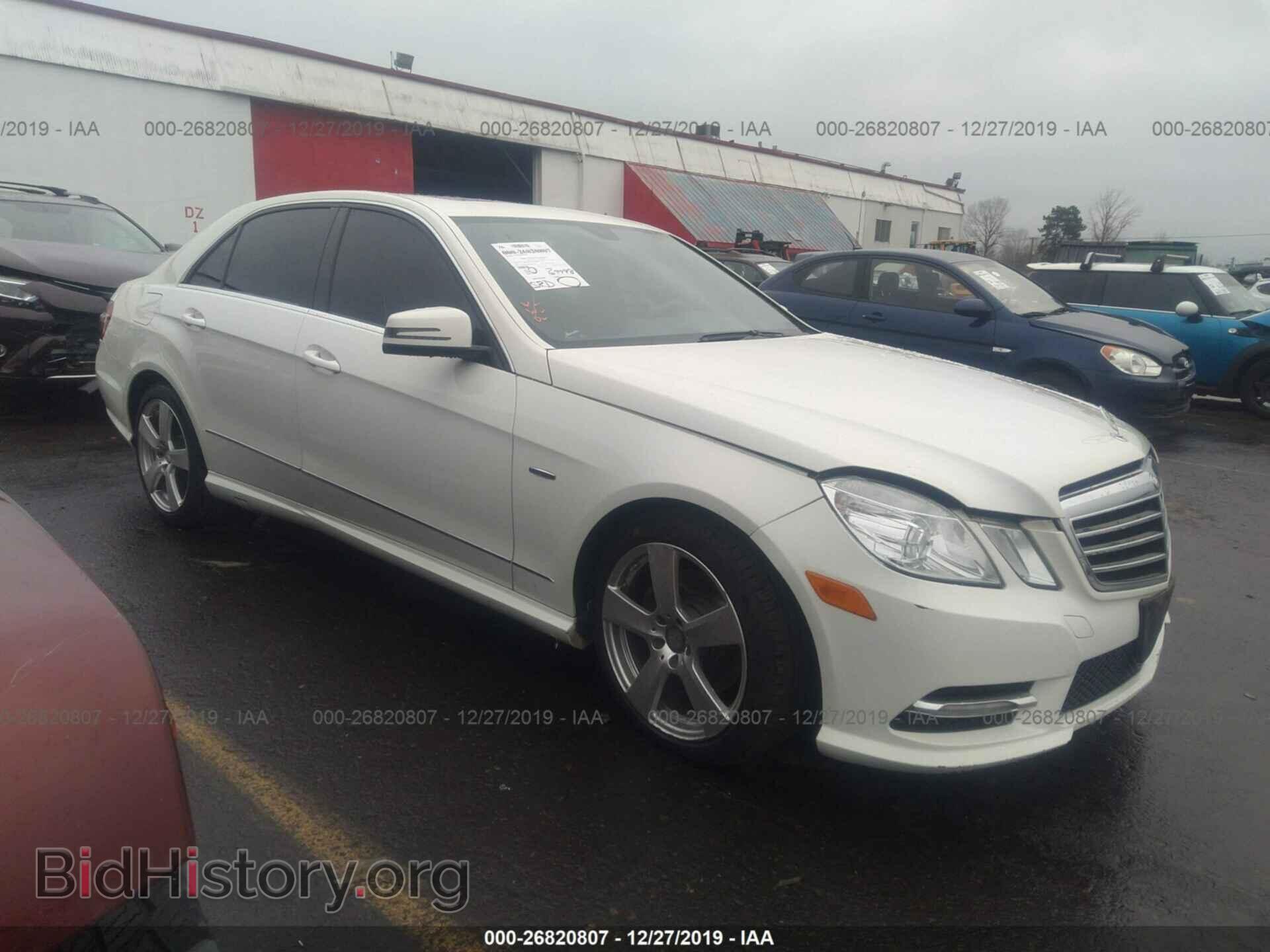 Photo WDDHF8JBXCA596383 - MERCEDES-BENZ E 2012