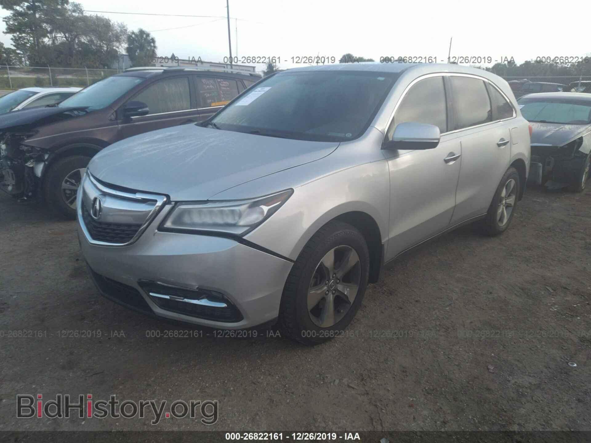 2014 ACURA MDX - VIN: 5FRYD3H26EB008626 - Фото 2