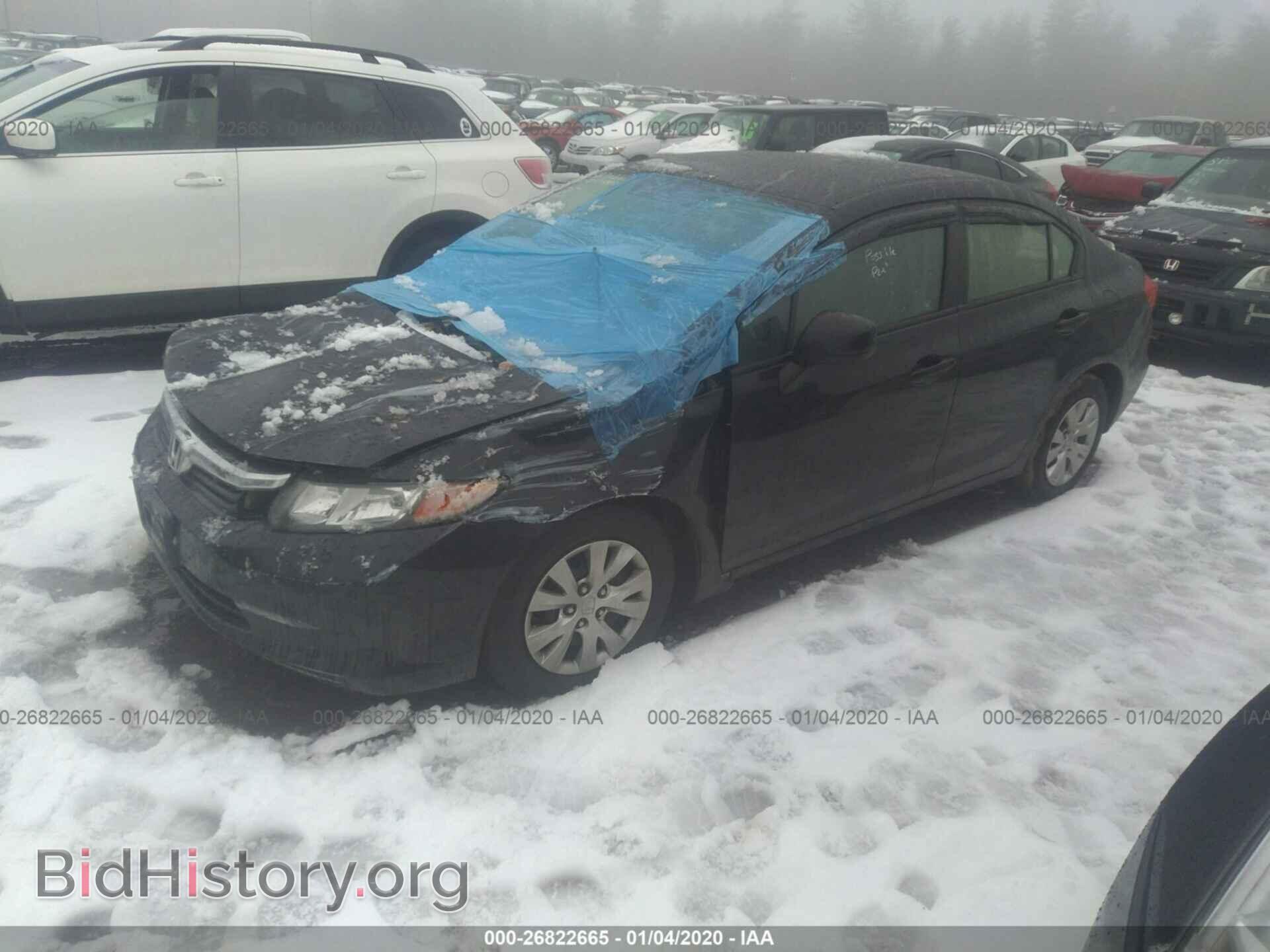 2012 HONDA CIVIC - VIN: JHMFB2F55CS000358 - Фото 2