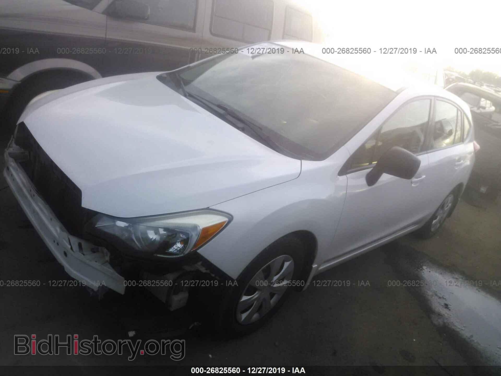 2012 SUBARU IMPREZA - VIN: JF1GPAA66CH215834 - Фото 2