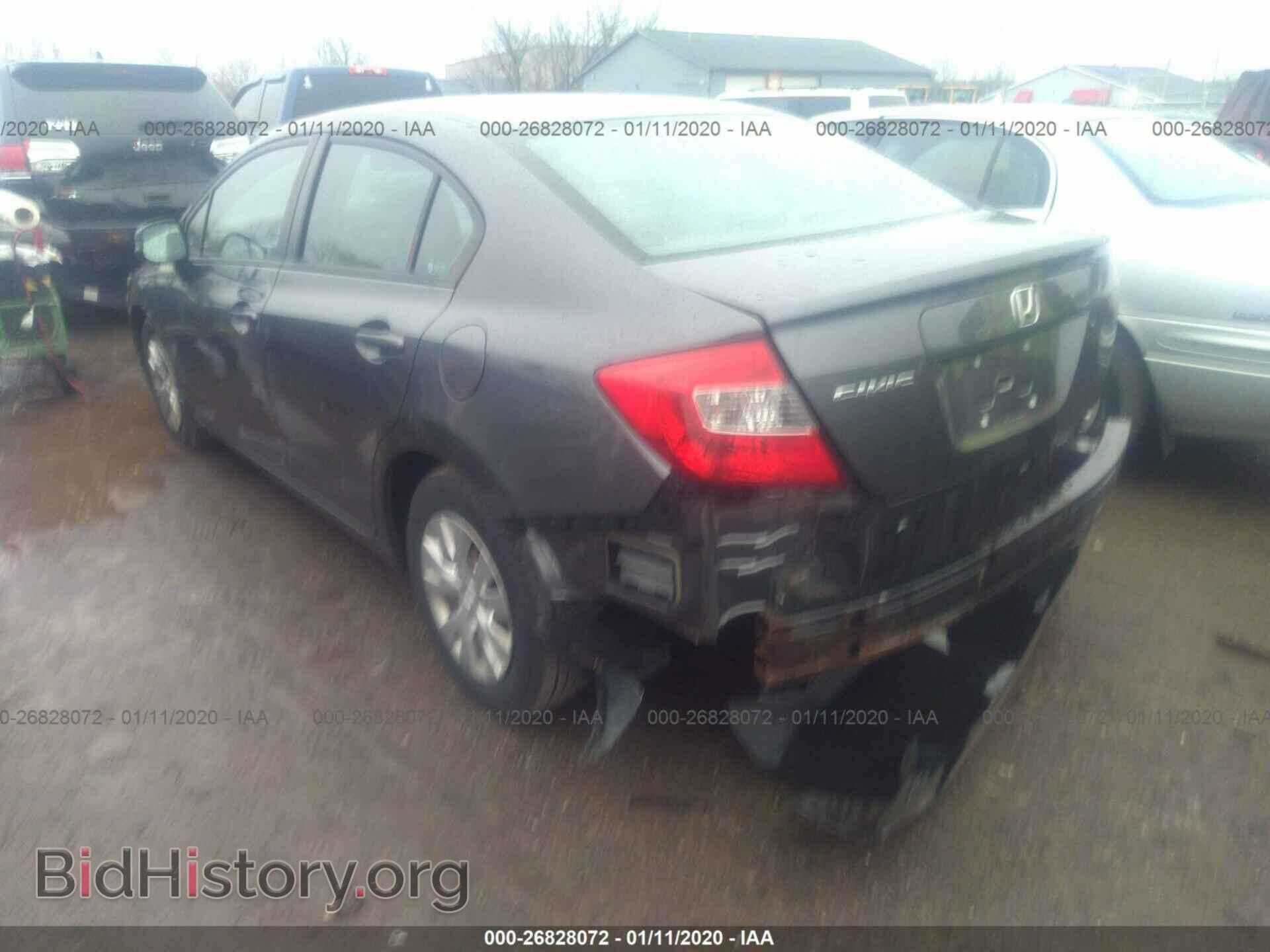 2012 HONDA CIVIC - VIN: 19XFB2F57CE021121 - Фото 3