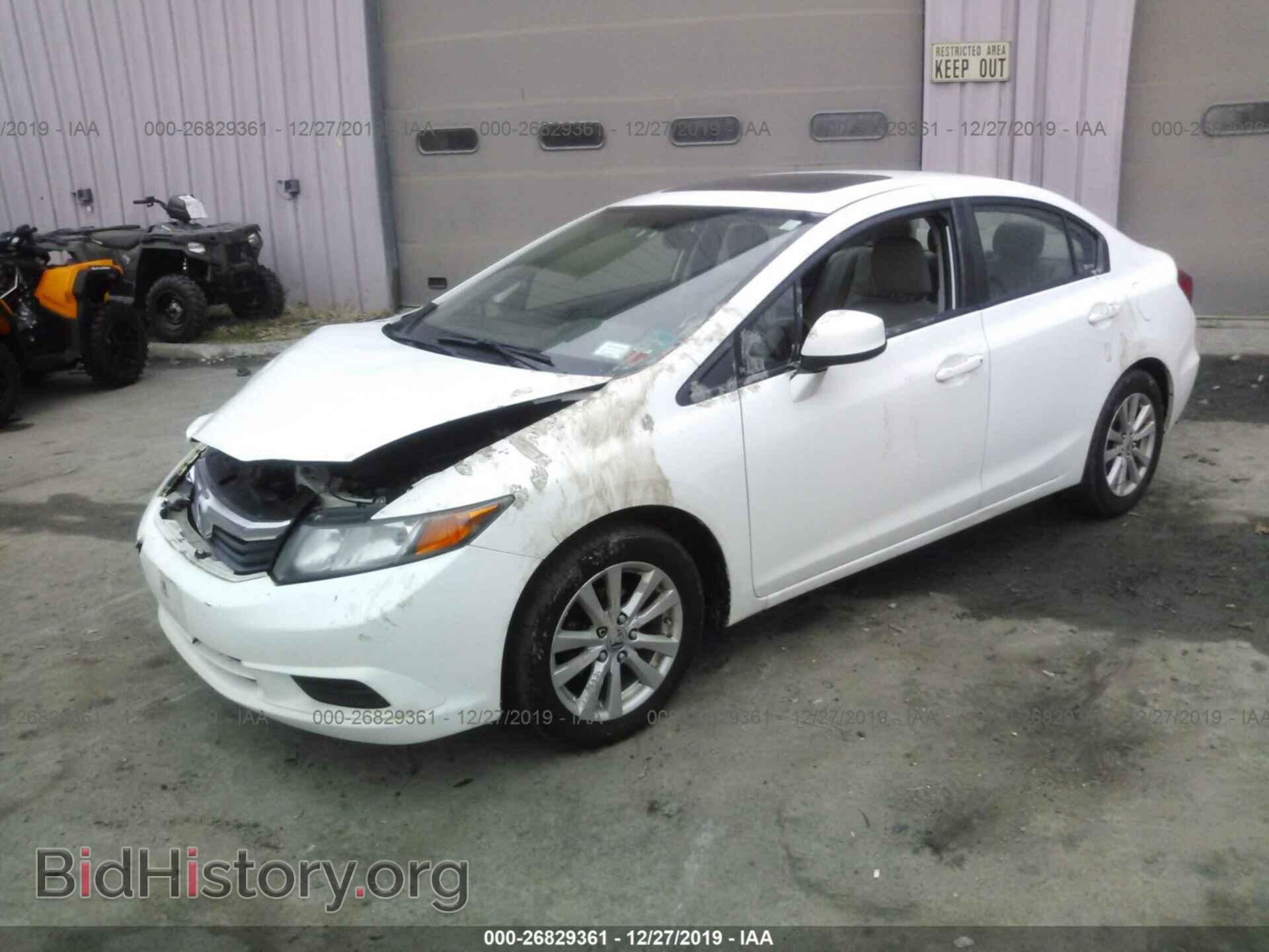 2012 HONDA CIVIC - VIN: 2HGFB2F97CH322755 - Фото 2