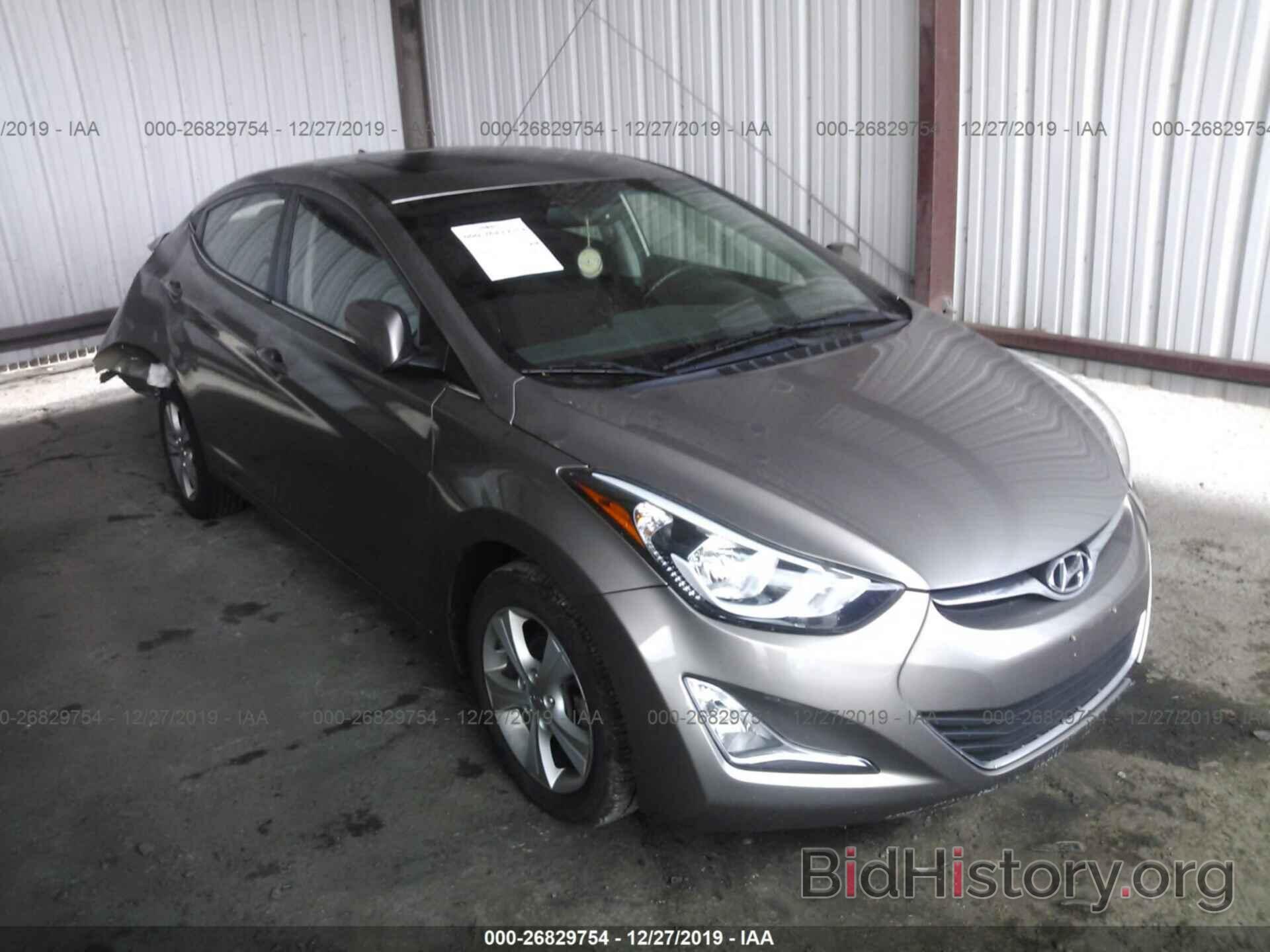 Photo 5NPDH4AE5GH764290 - HYUNDAI ELANTRA 2016