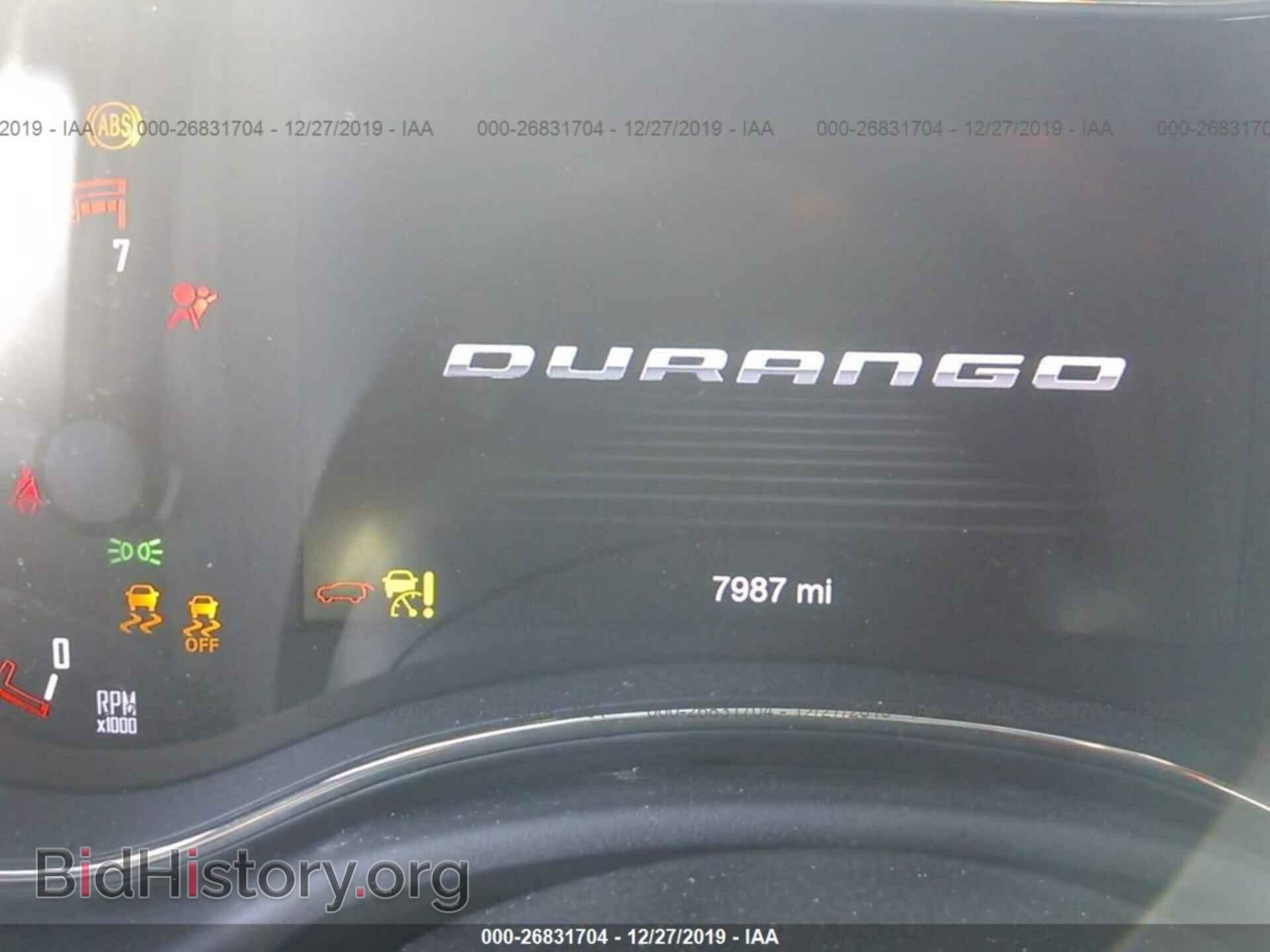 2019 DODGE DURANGO - VIN: 1C4SDHCT3KC700047 - Фото 7