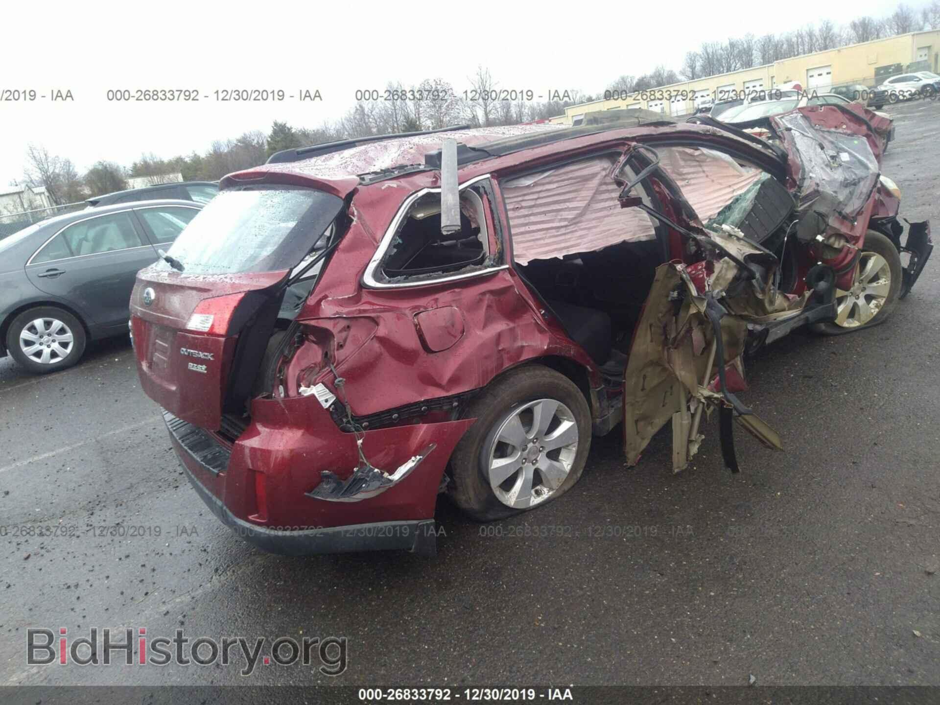 2012 SUBARU OUTBACK - VIN: 4S4BRBAC2C1230264 - Фото 4