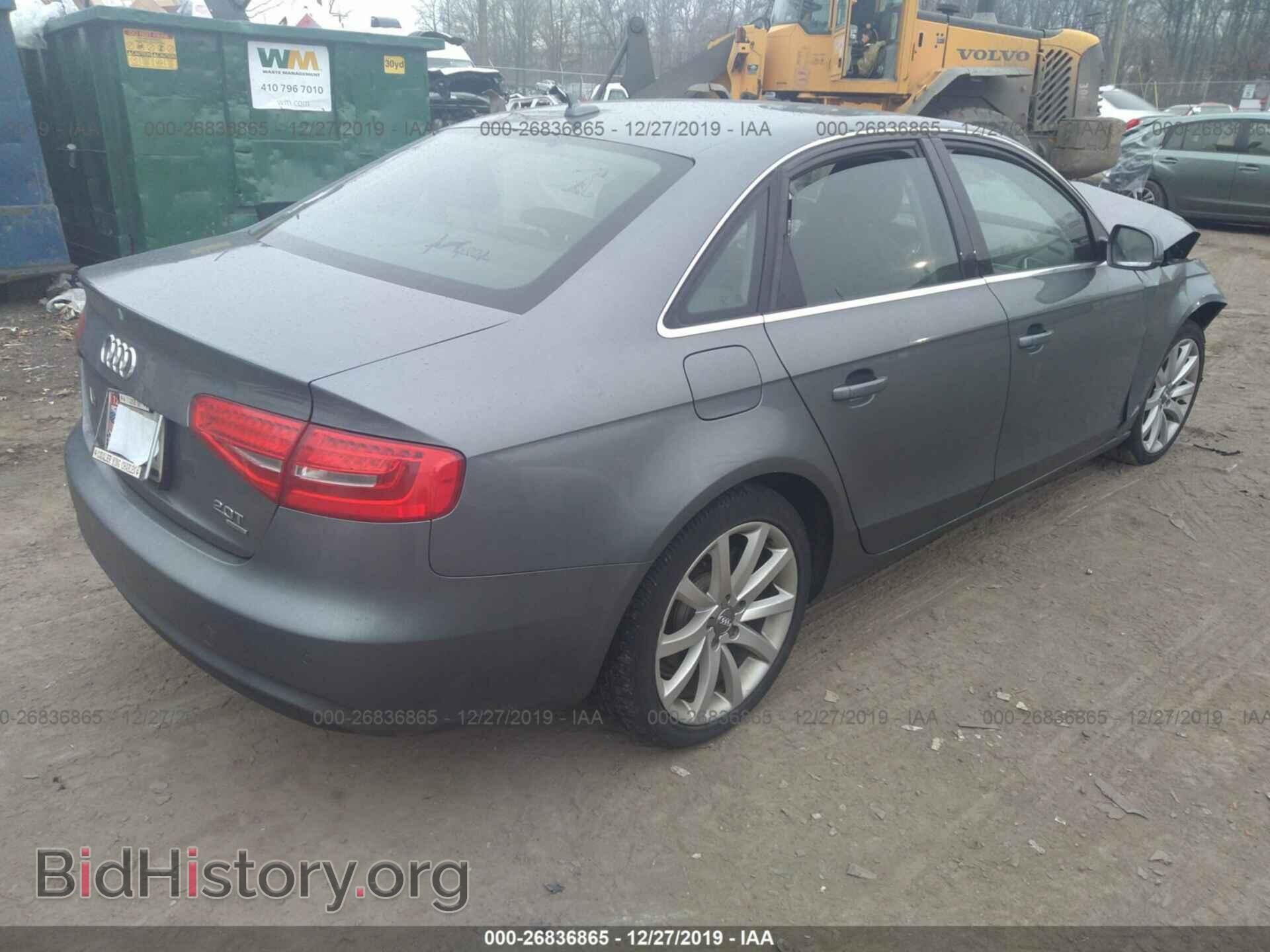 2013 AUDI A4 - VIN: WAUFFAFL1DN021719 - Фото 4