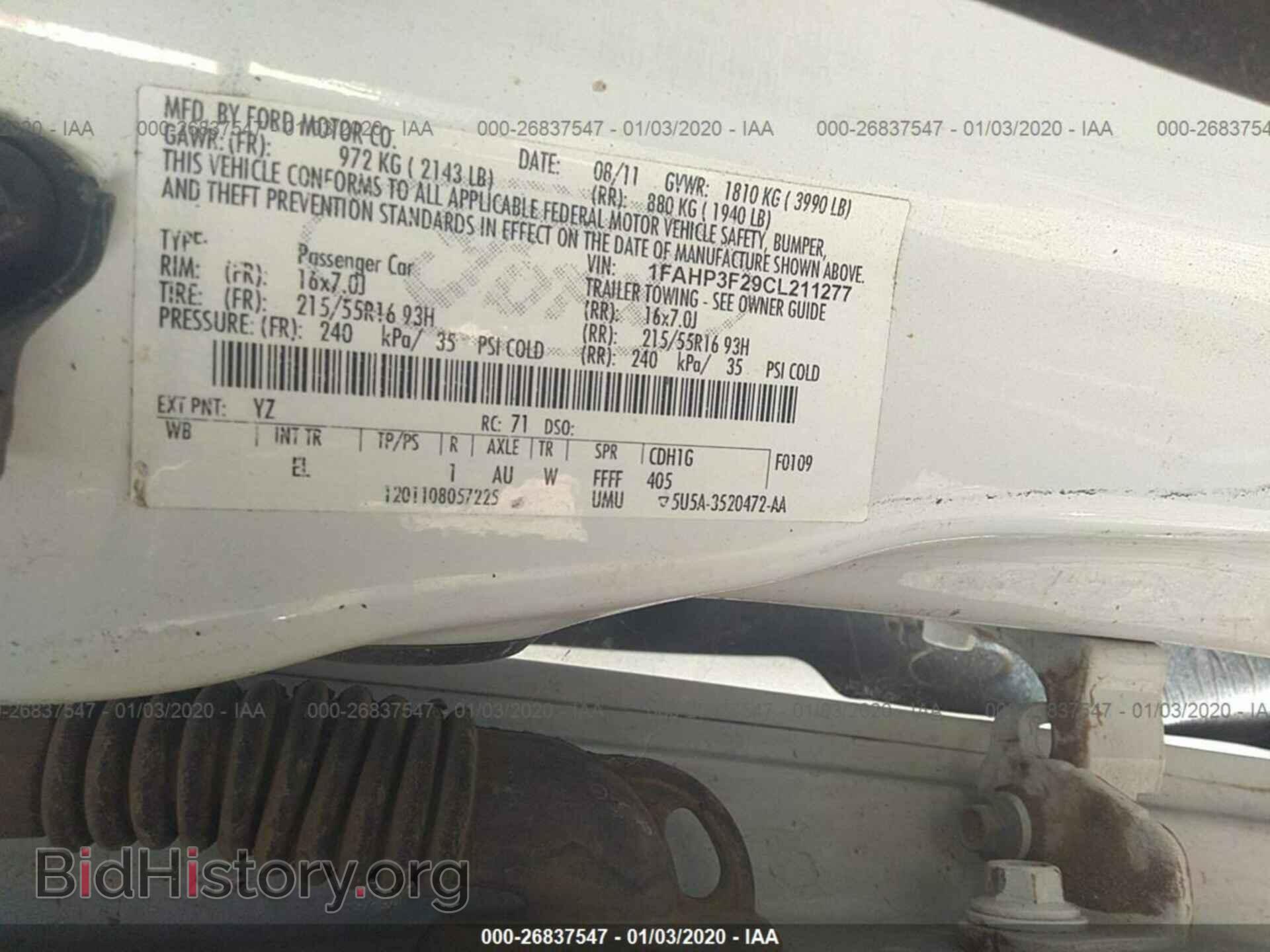 2012 FORD FOCUS - VIN: 1FAHP3F29CL211277 - Photo 9