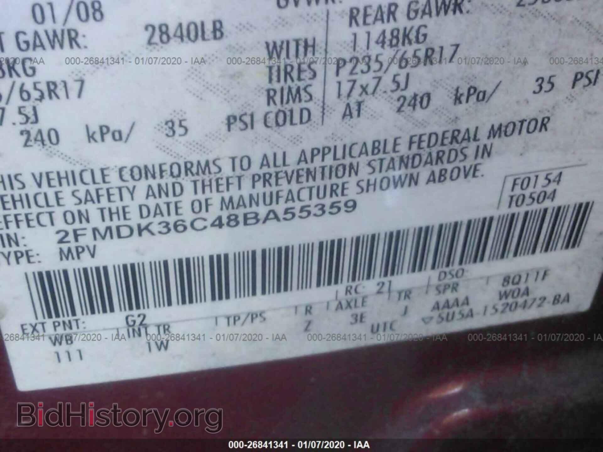 2008 FORD EDGE - VIN: 2FMDK36C48BA55359 - Photo 9