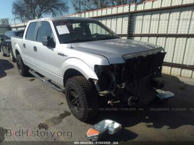 2012 Ford F150 Supercrew, серебристый — VIN 1FTEW1CM9CKD13761, IAAI