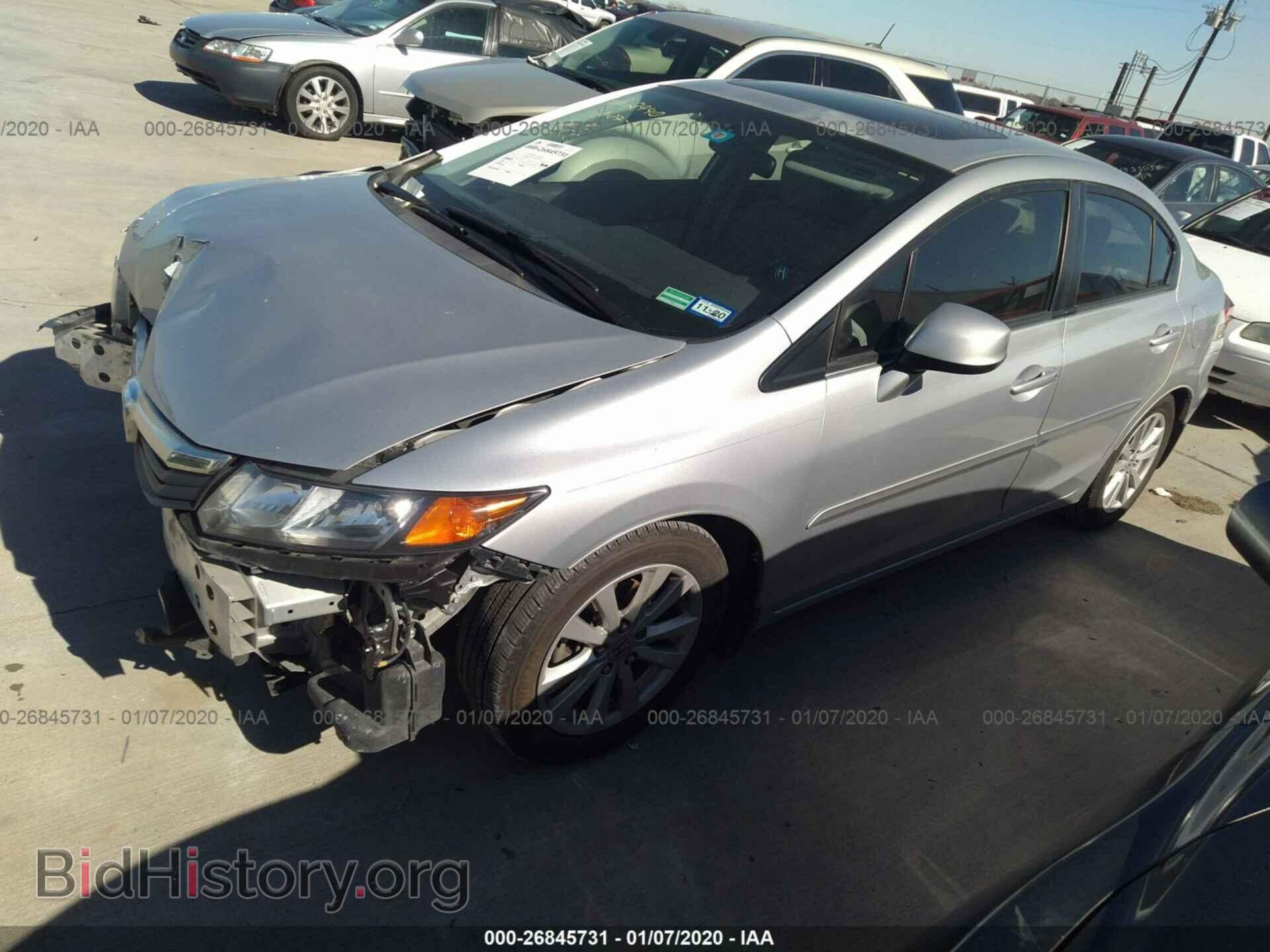 2012 HONDA CIVIC - VIN: 2HGFB2F91CH321763 - Photo 2