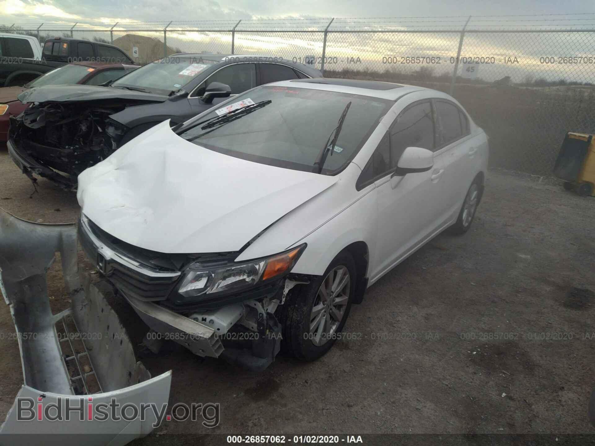 2012 HONDA CIVIC - VIN: 19XFB2F82CE110556 - Фото 2