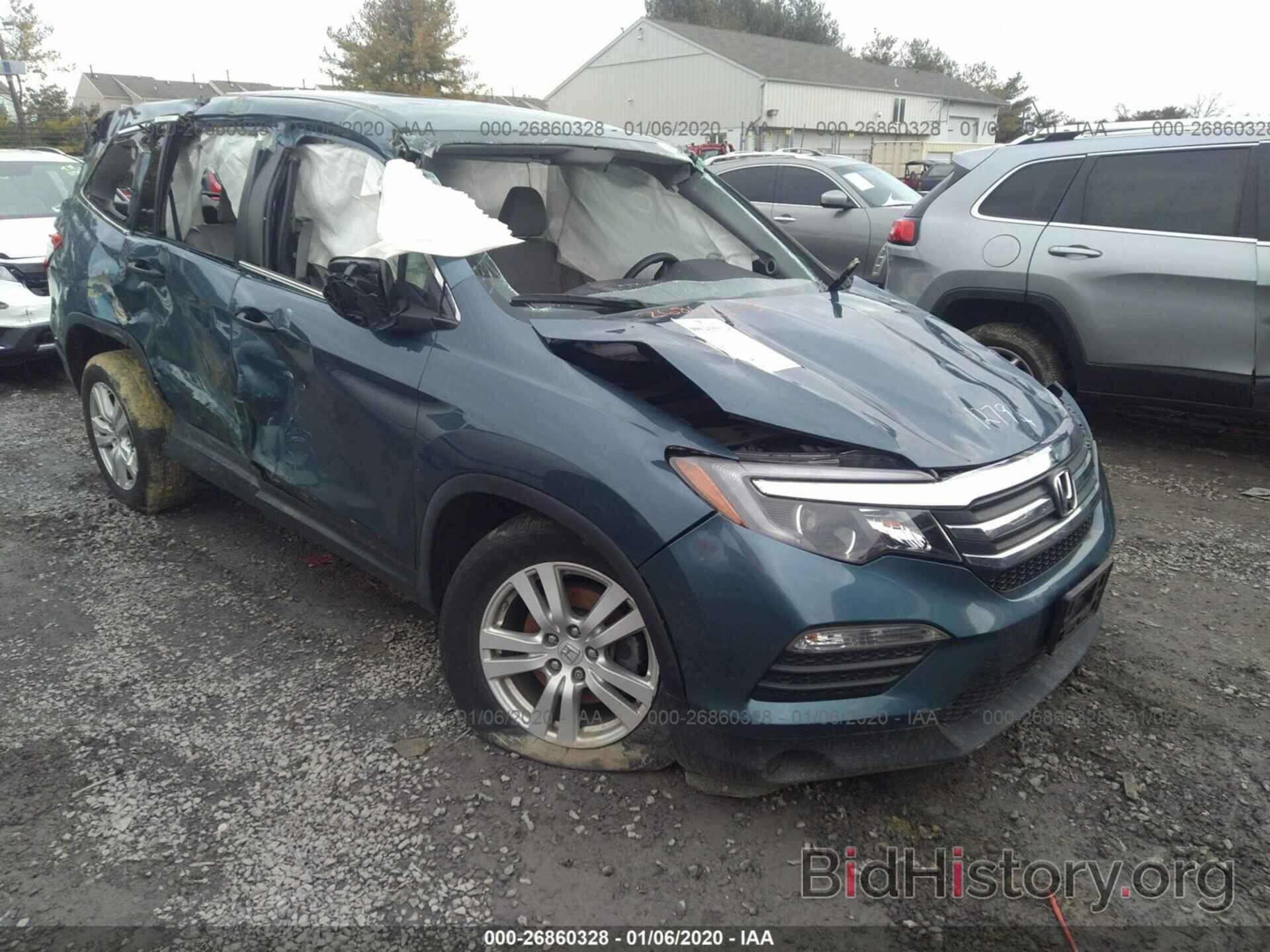 Photo 5FNYF6H14GB031295 - HONDA PILOT 2016