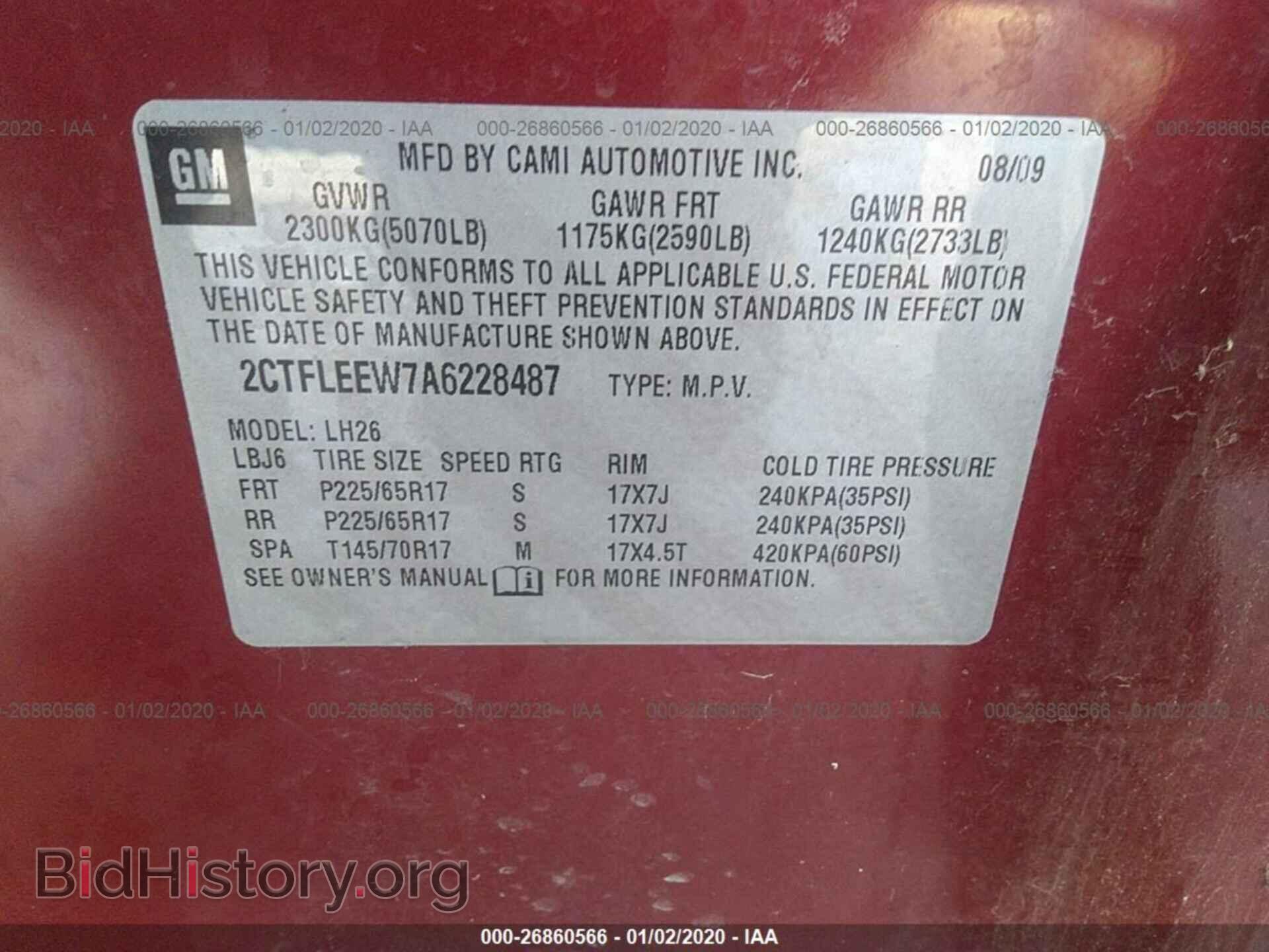 2010 GMC TERRAIN - VIN: 2CTFLEEW7A6228487 - Photo 9