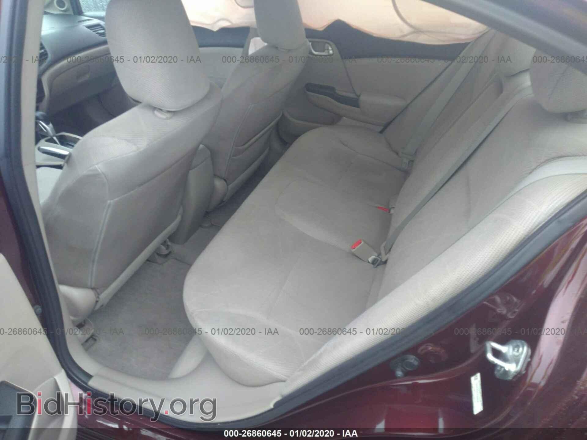 2012 HONDA CIVIC - VIN: 19XFB2F87CE334258 - Photo 8