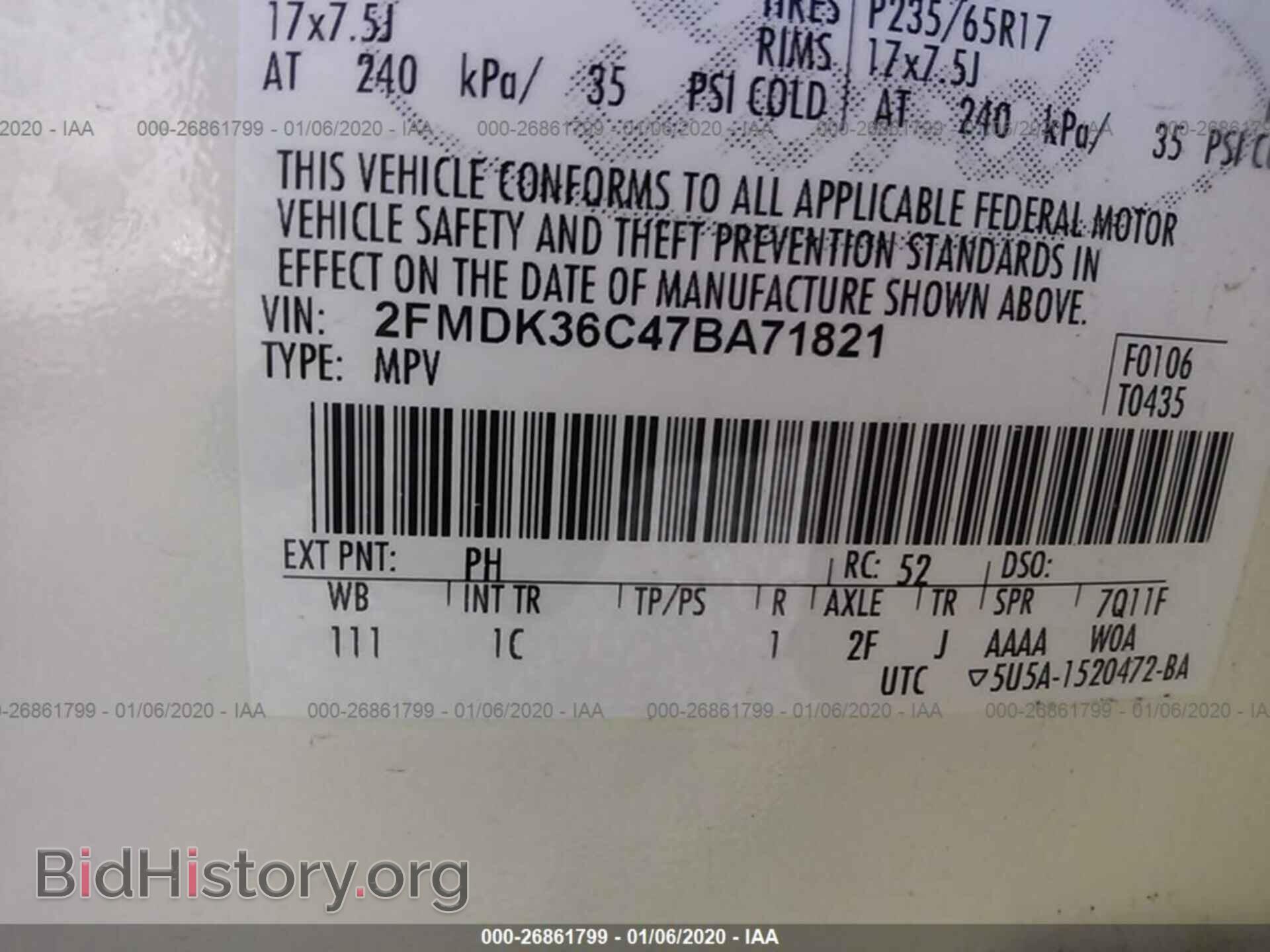2007 FORD EDGE - VIN: 2FMDK36C47BA71821 - Photo 9