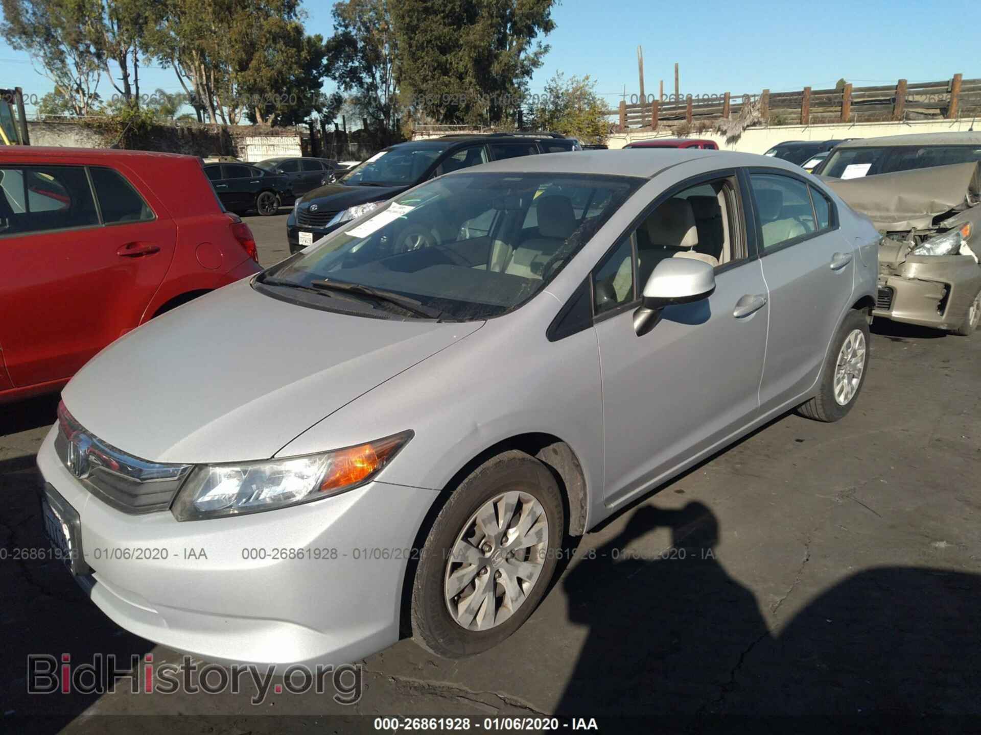 2012 HONDA CIVIC - VIN: JHMFB2F57CS003780 - Фото 2
