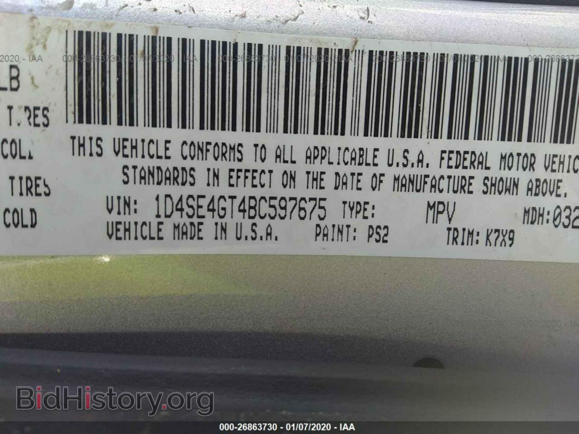 2011 DODGE DURANGO - VIN: 1D4SE4GT4BC597675 - Photo 9
