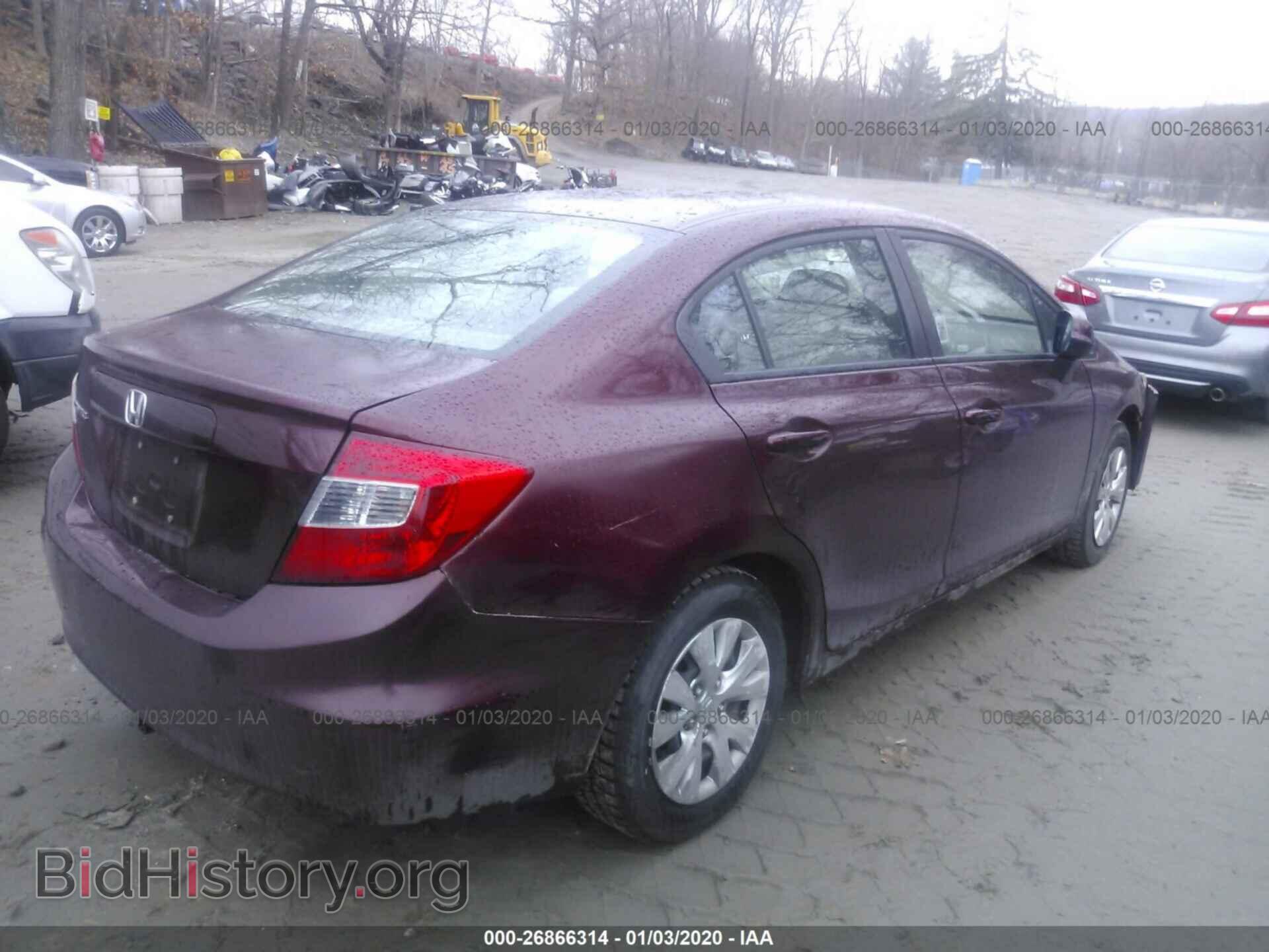 2012 HONDA CIVIC - VIN: 2HGFB2F5XCH575159 - Фото 4