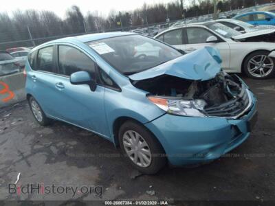 2014 Nissan VERSA NOTE S/S Plus/SV/SL, blue — VIN 3N1CE2CP7EL384441, IAAI