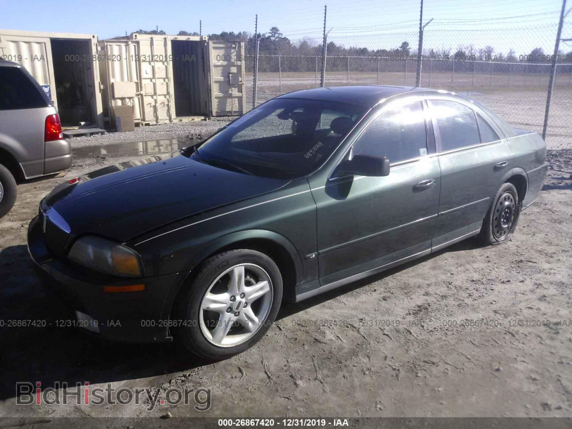 2001 LINCOLN LS - VIN: 1LNHM87A31Y683024 - Фото 2