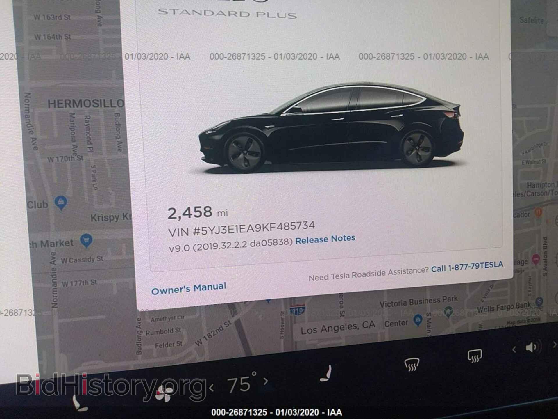 2019 TESLA MODEL 3 - VIN: 5YJ3E1EA9KF485734 - Фото 7