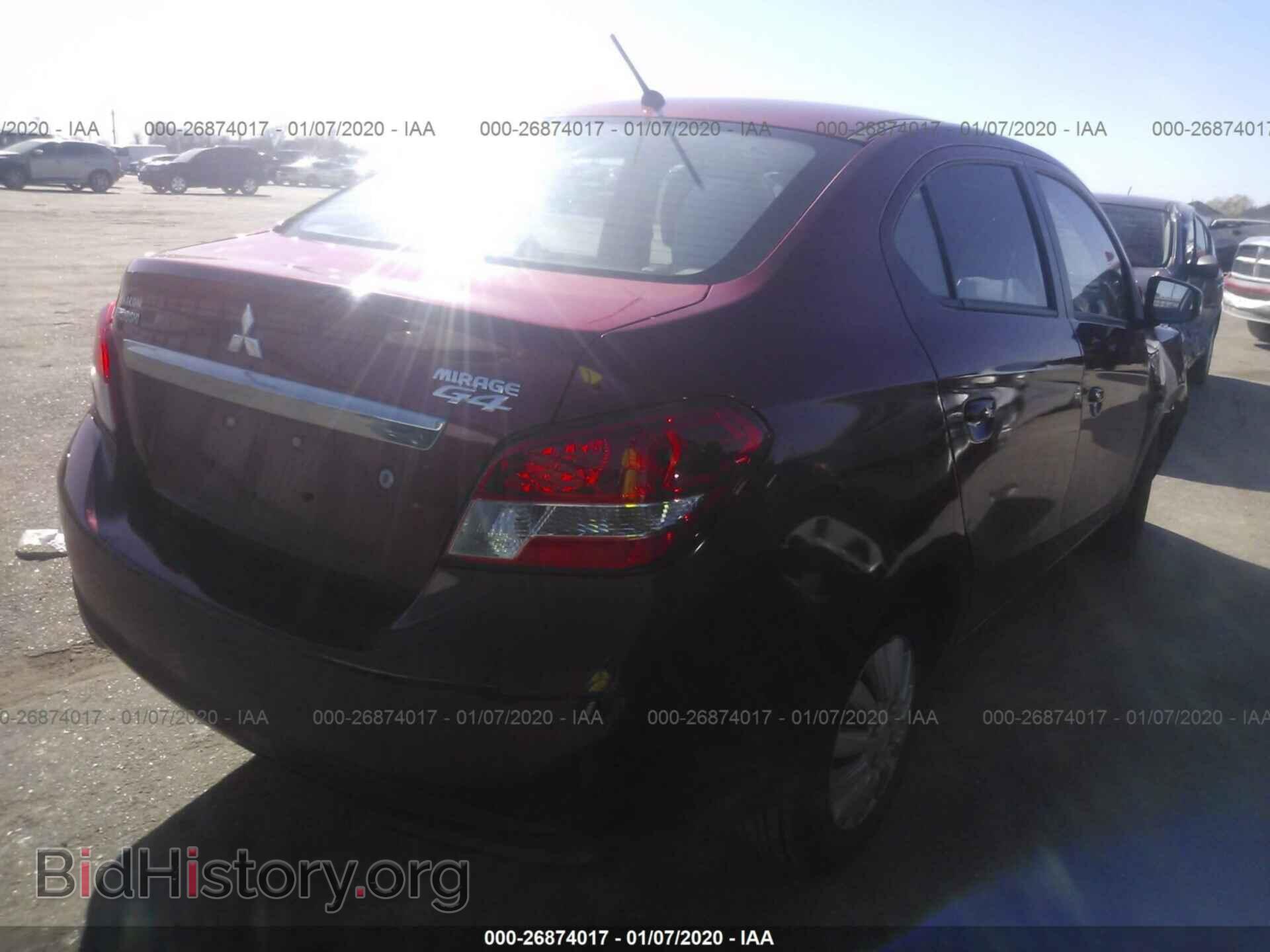 2017 MITSUBISHI MIRAGE - VIN: ML32F3FJ8HHF09166 - Фото 4