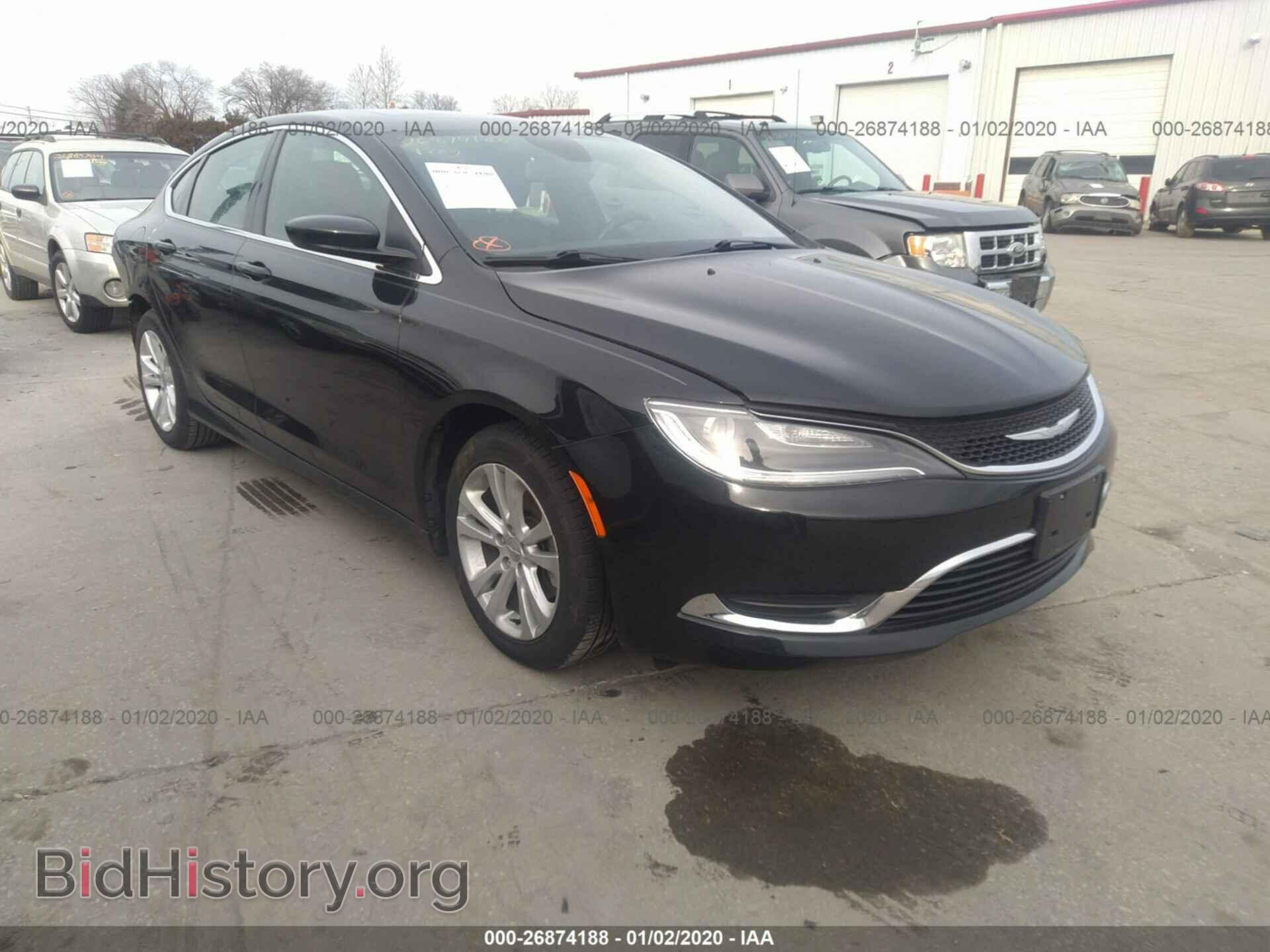 Фотография 1C3CCCAB5GN122490 - CHRYSLER 200 2016