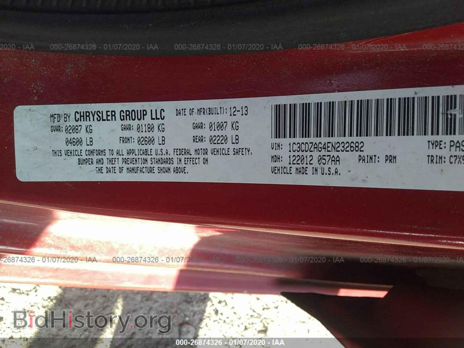 2014 DODGE AVENGER - VIN: 1C3CDZAG4EN232682 - Photo 9