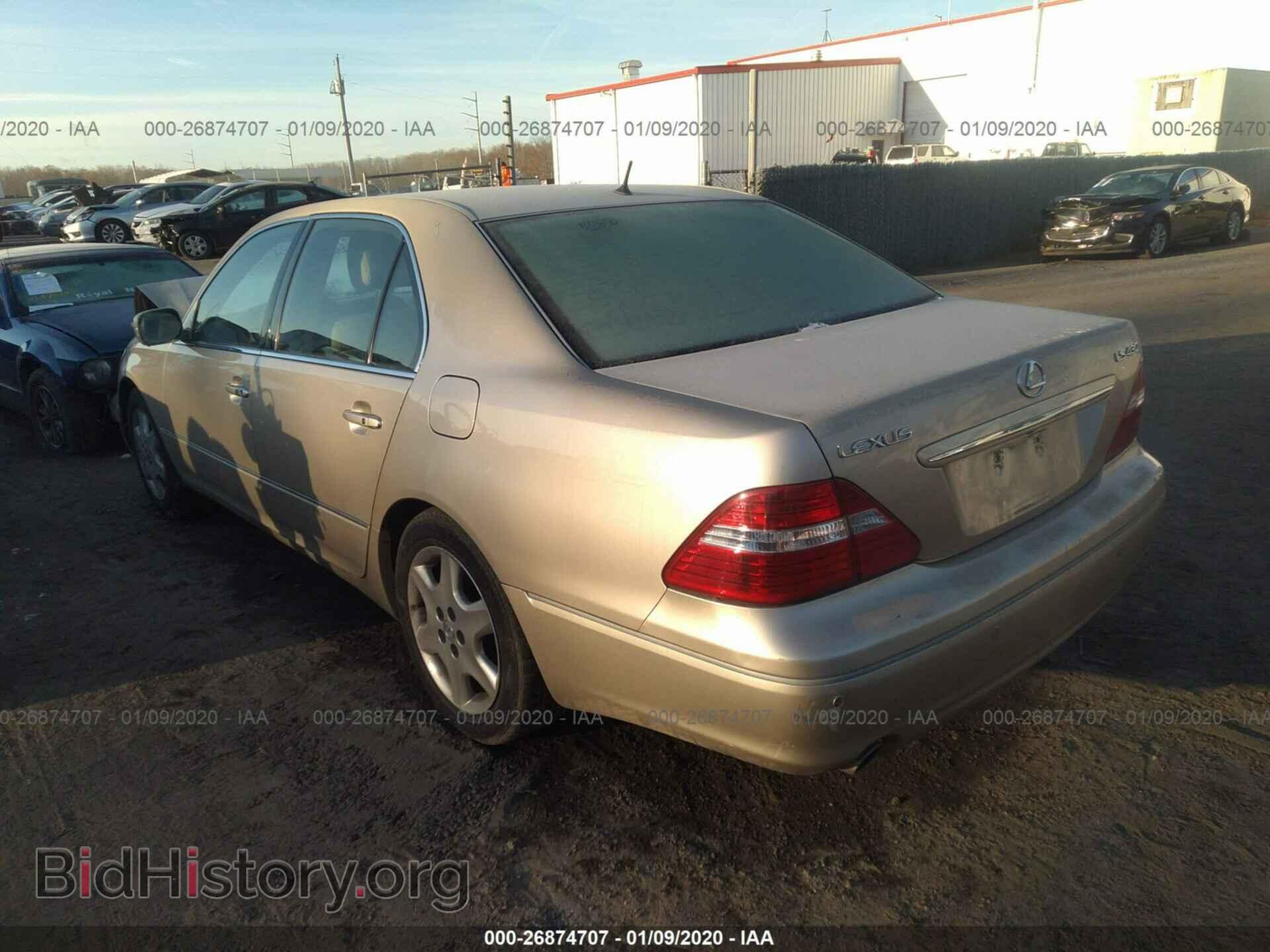 2004 LEXUS LS - VIN: JTHBN36F240167861 - Фото 3