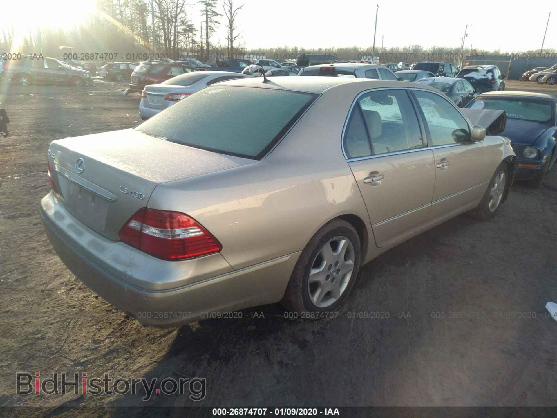 2004 LEXUS LS - VIN: JTHBN36F240167861 - Фото 4